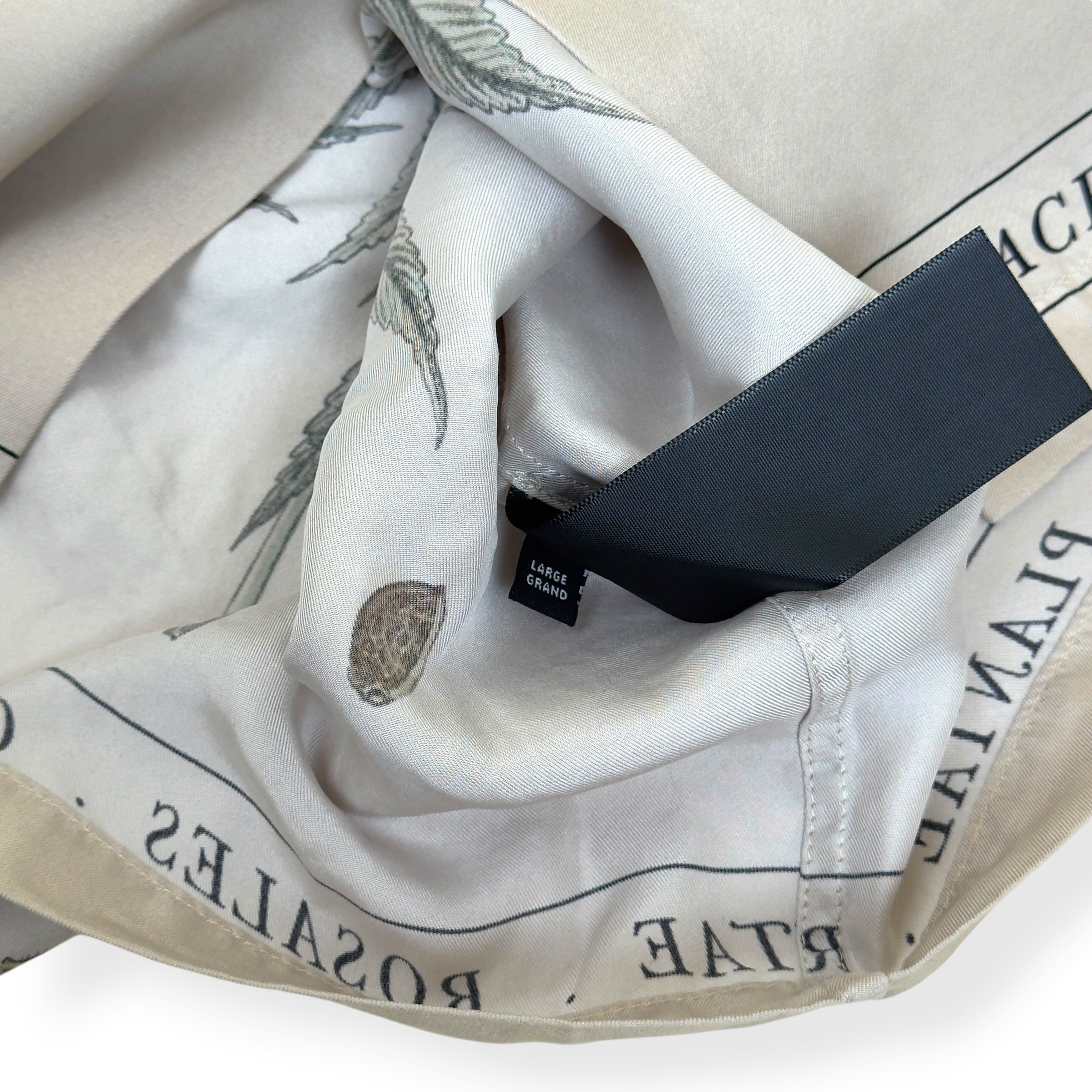 AMIRI BOTANICAL SILK SHIRT NATURAL L
