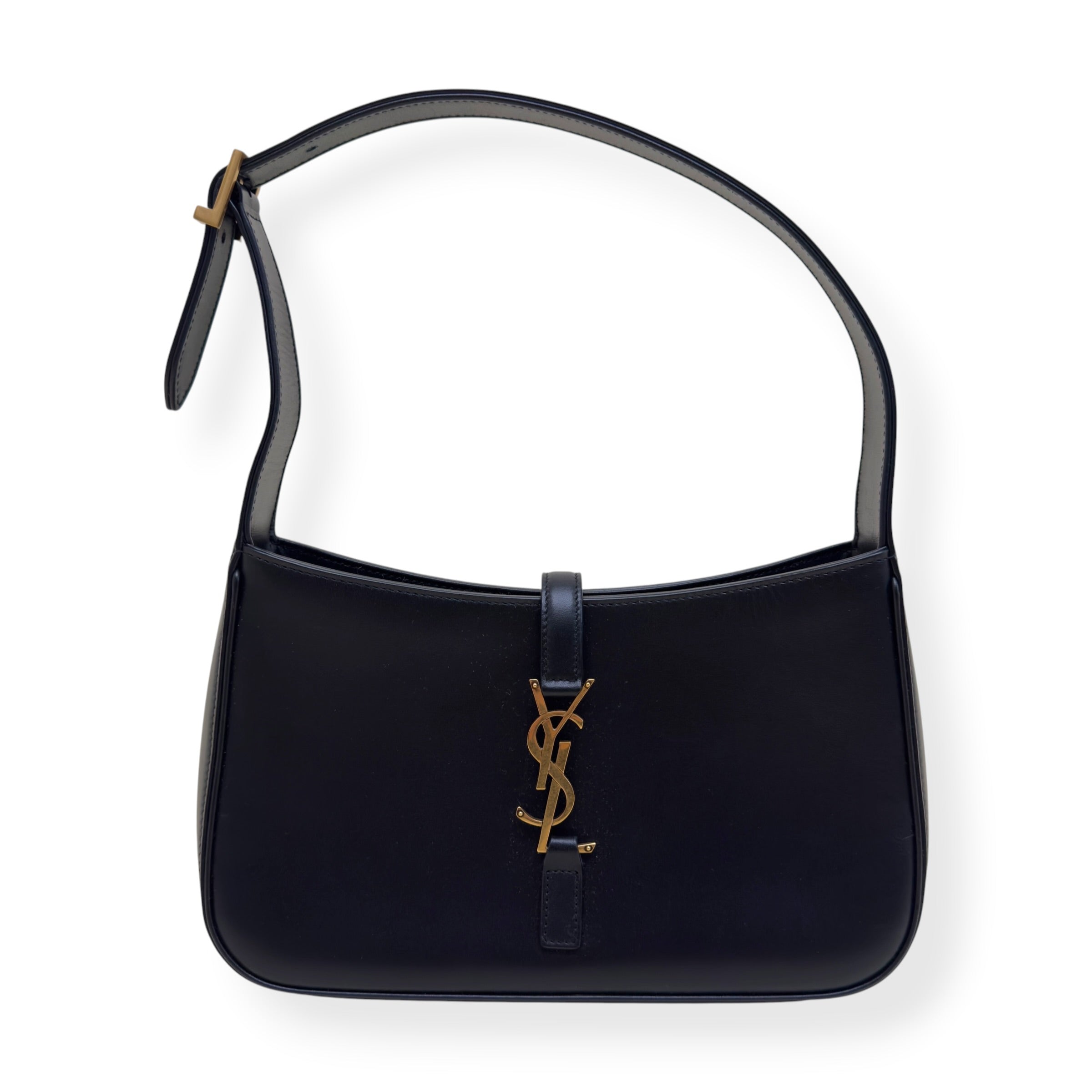 SAINT LAURENT LE 5 A 7 HOBO BAG BLACK