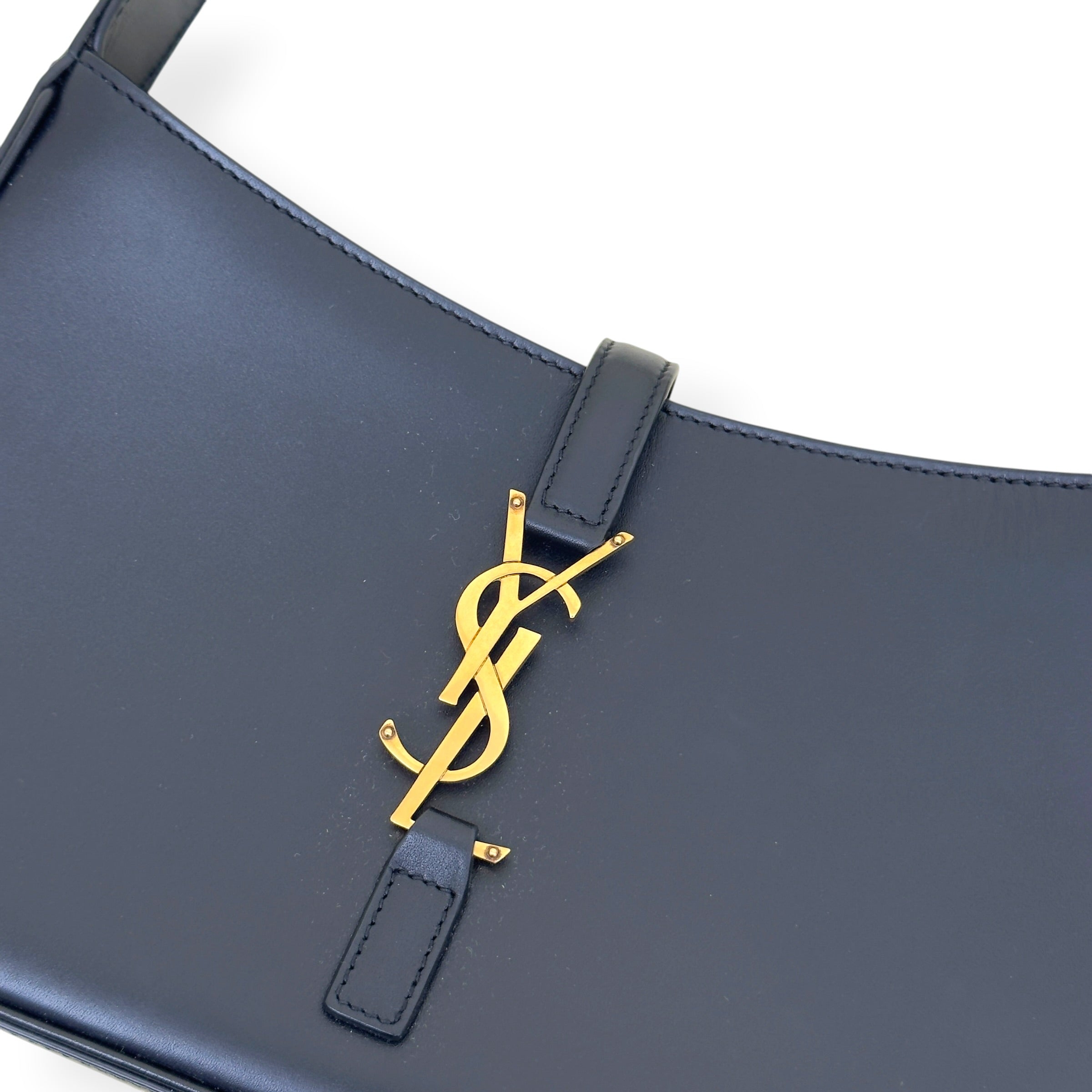 SAINT LAURENT LE 5 A 7 HOBO BAG BLACK