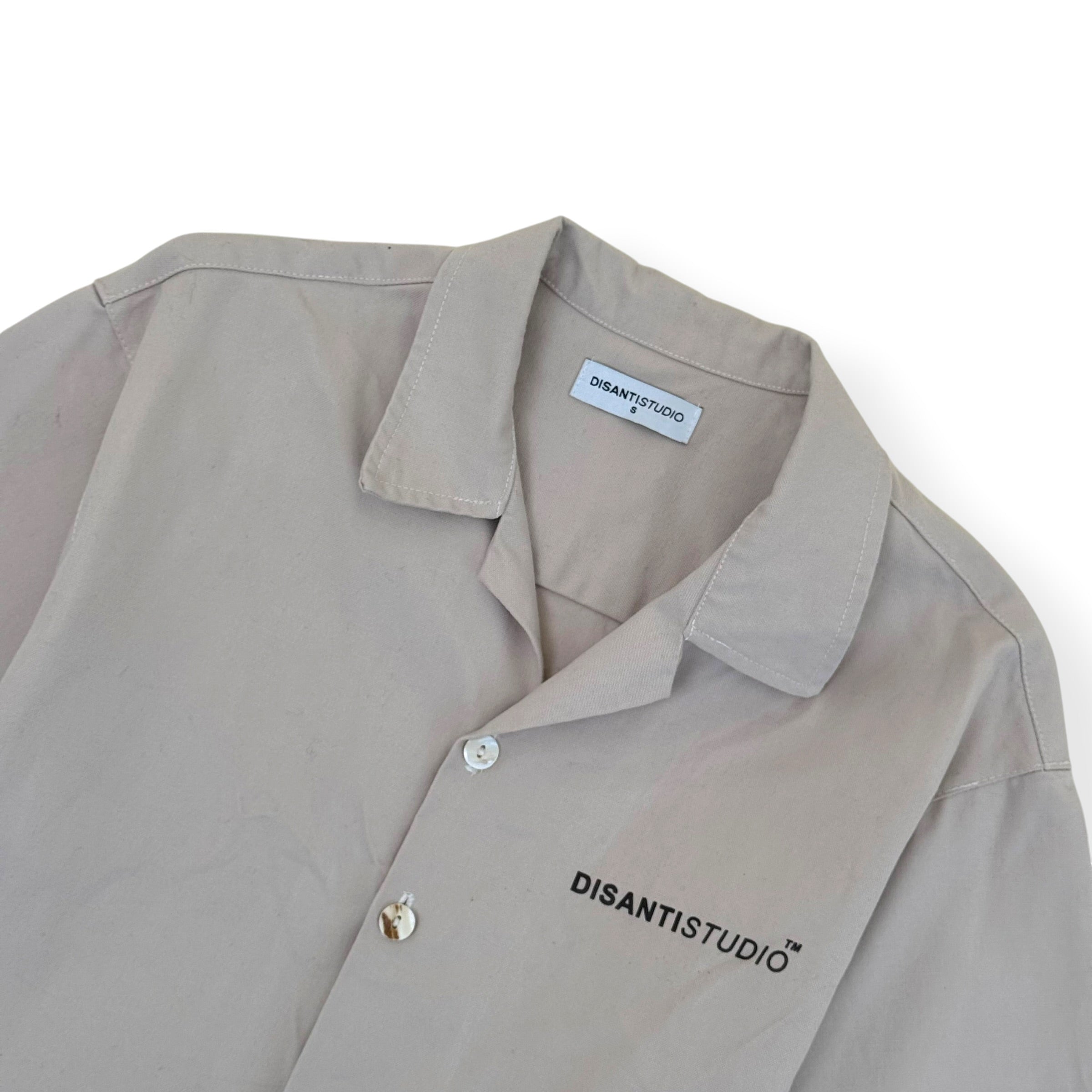 DI SANTI STUDIO CAMP COLLAR SHIRT ECRU S