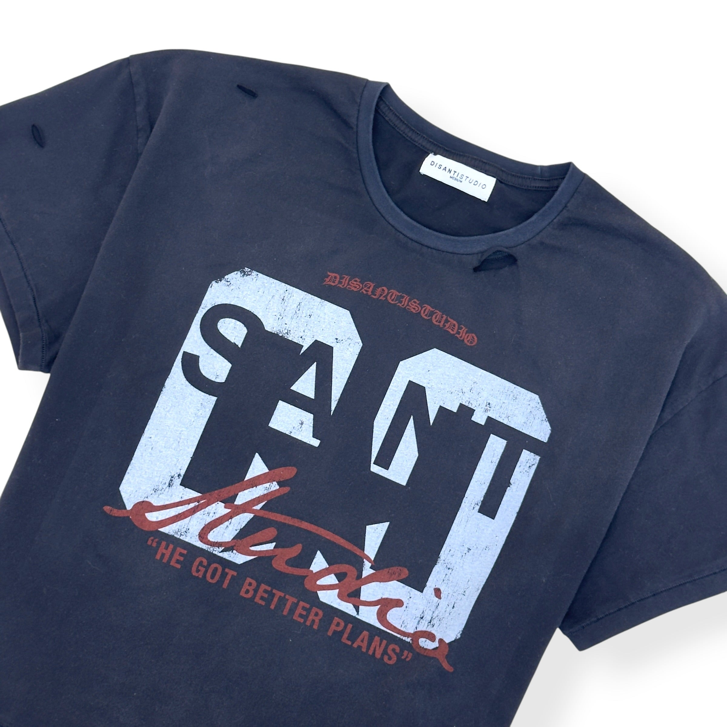 DI SANTI STUDIO SANT STUDIO CROPPED T-SHIRT BLACK M