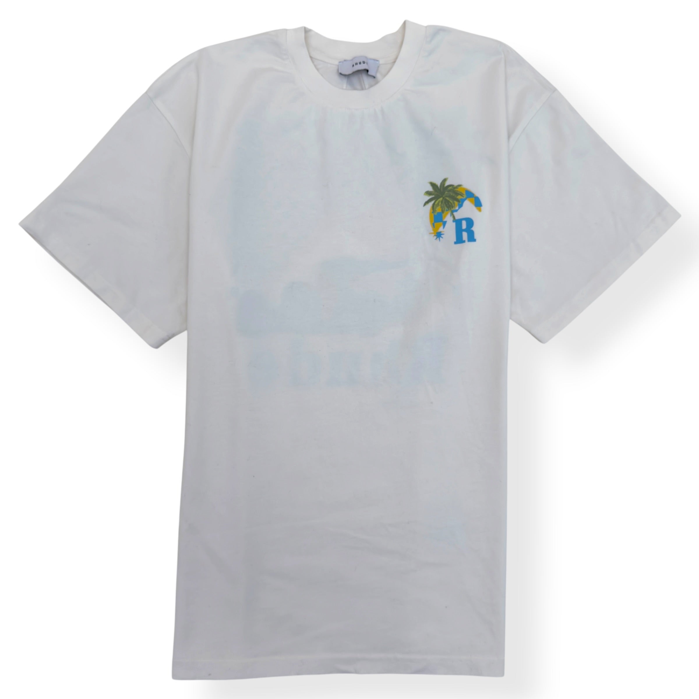 RHUDE GRAPHIC T-SHIRT WHITE M