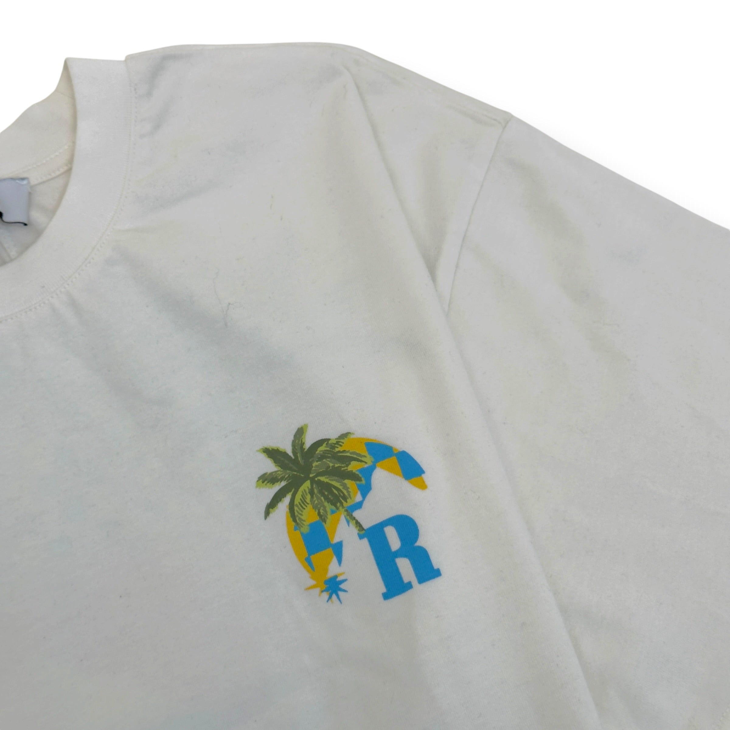 RHUDE GRAPHIC T-SHIRT WHITE M