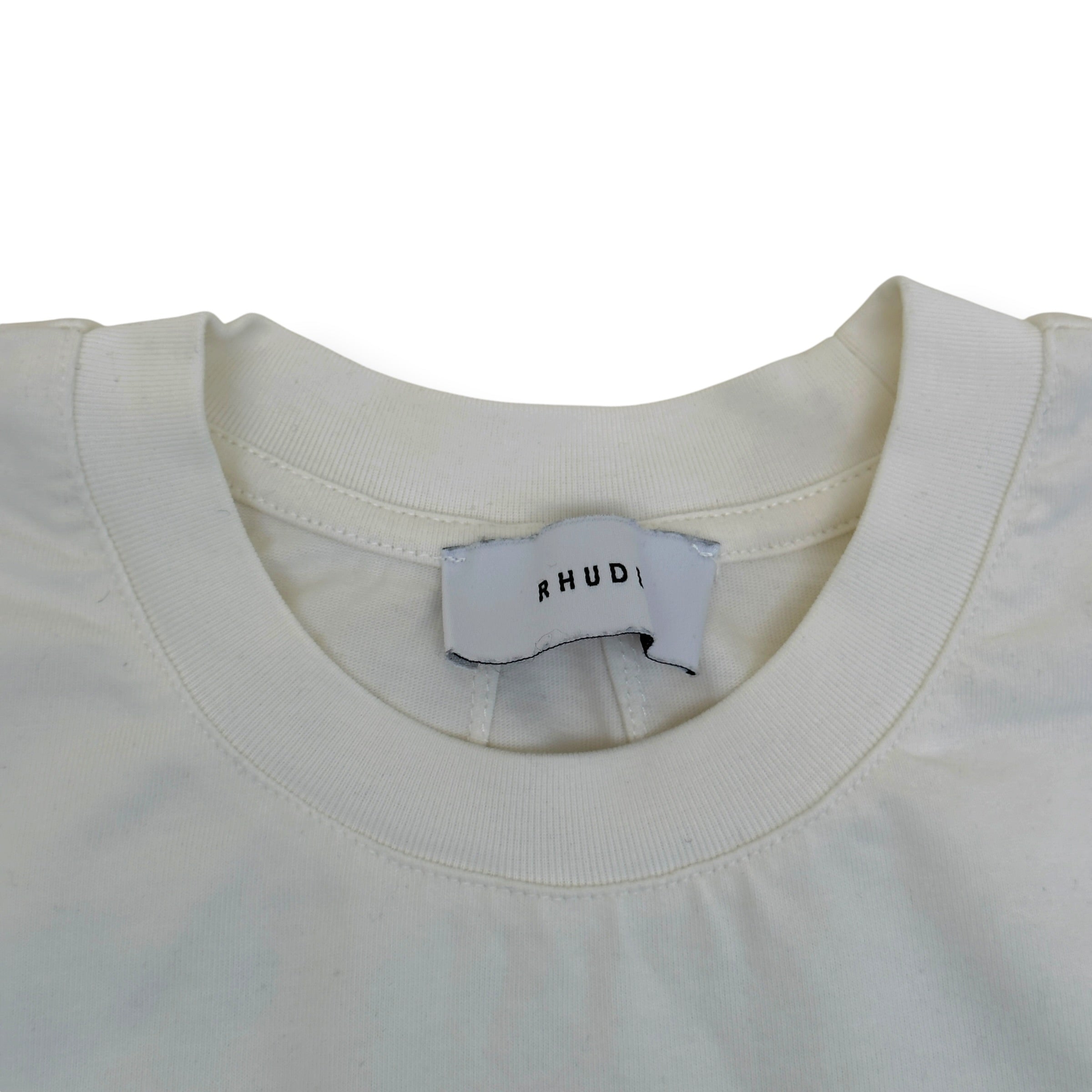 RHUDE GRAPHIC T-SHIRT WHITE M