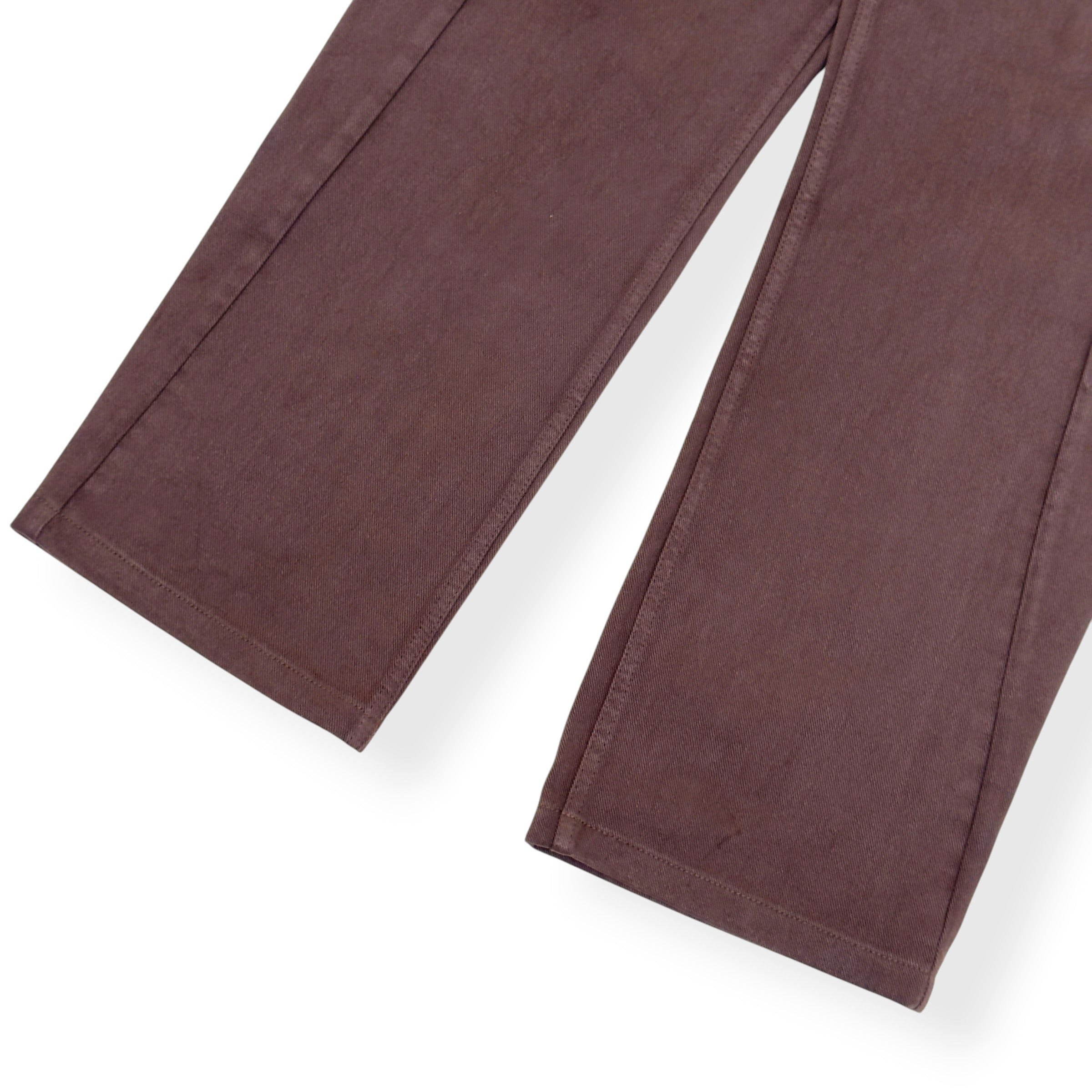 LE17SEPTEMBRE ONE TUCK WIDE DENIM JEANS BROWN 46 / XS