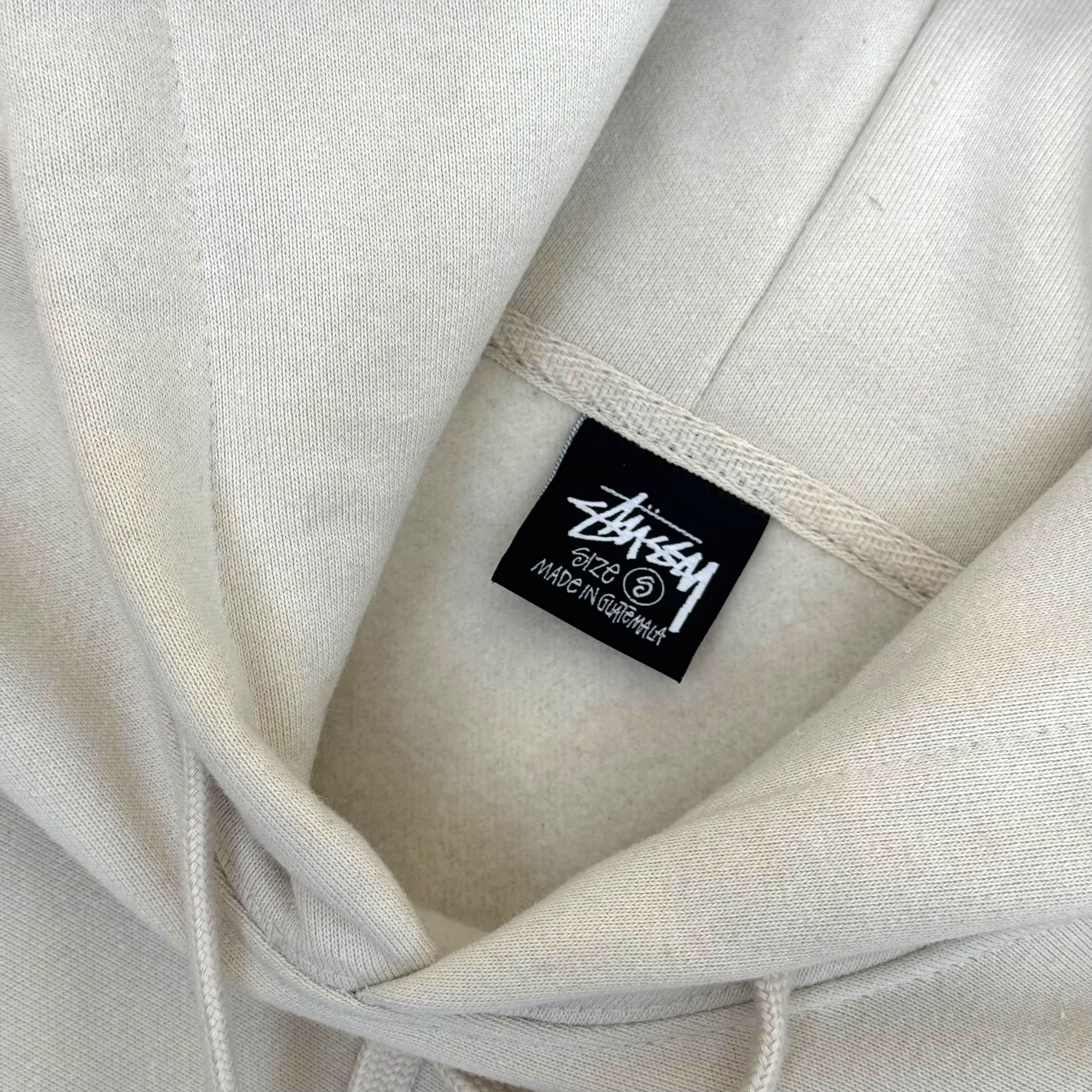 STÜSSY STOCK LOGO HOODIE ECRU S