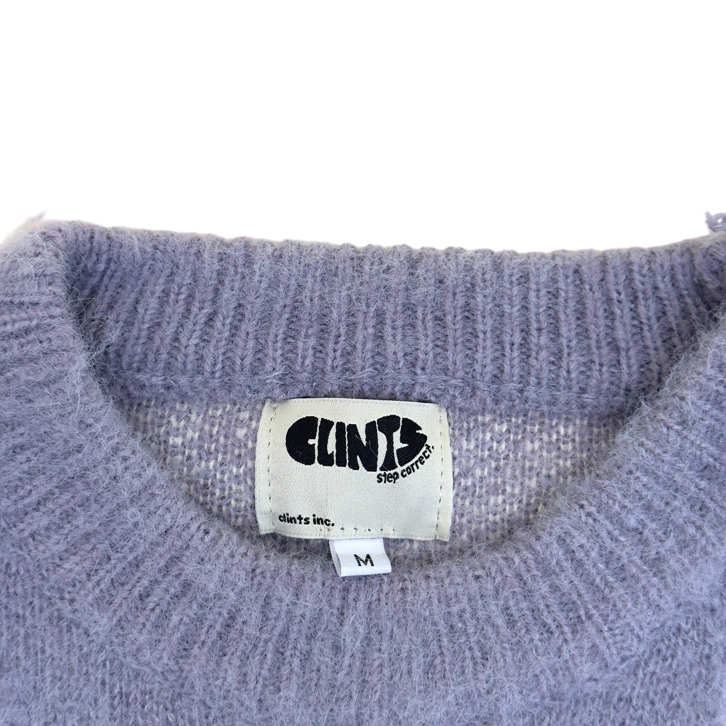CLINTS KNITTED SWEATER LAVENDER M