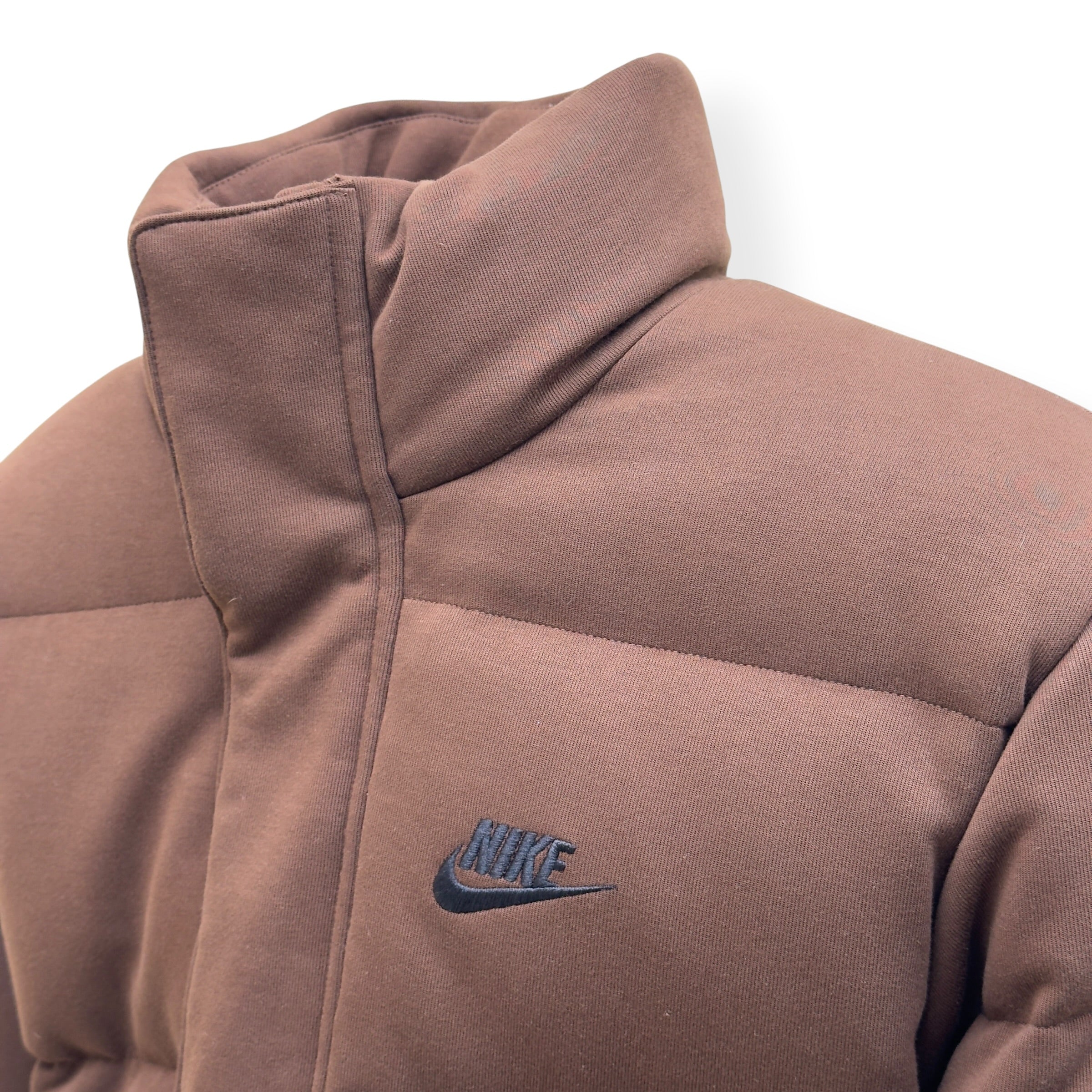 NIKE THERMA-FIT PUFFER JACKET BROWN S