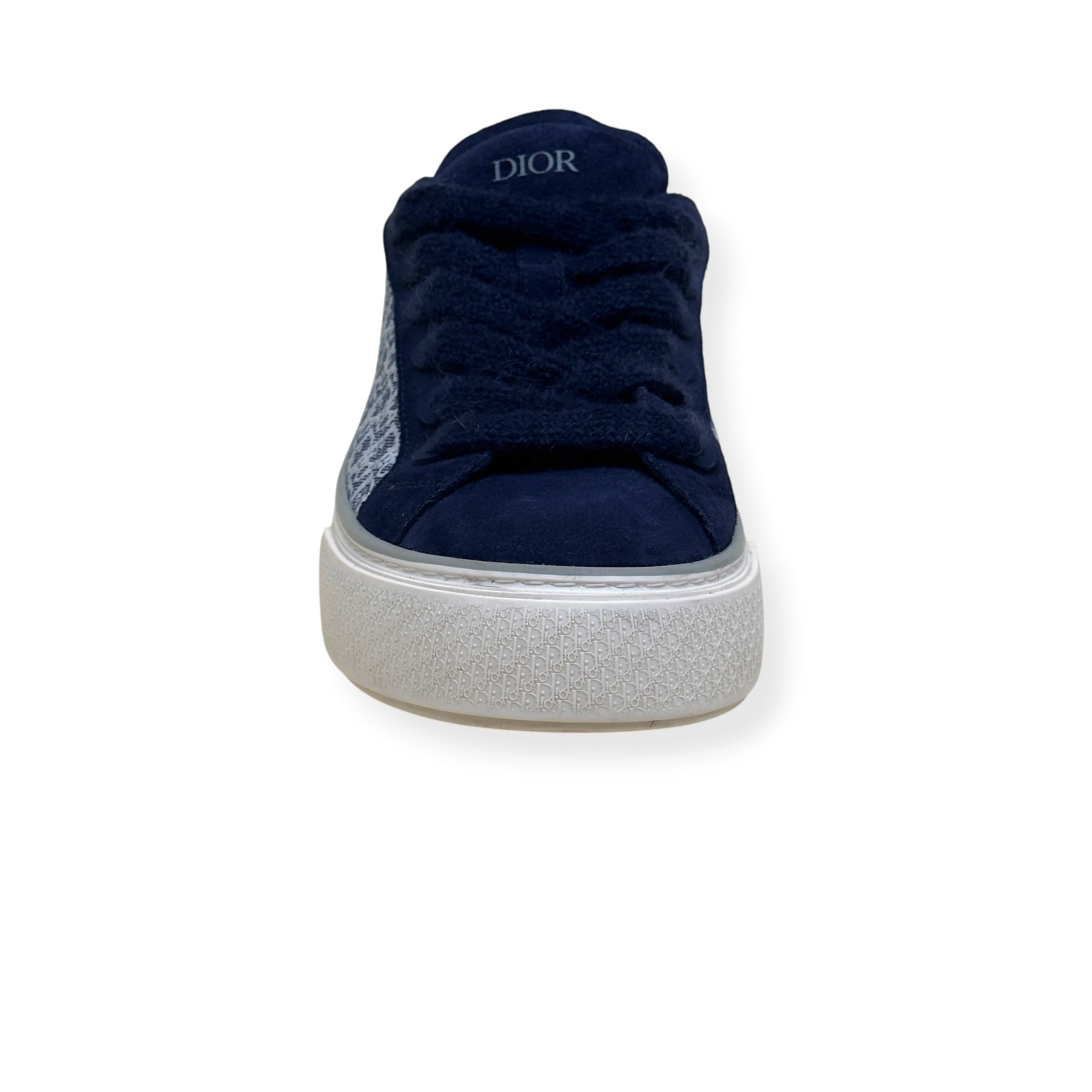 DIOR B33 LOW TOP OBLIQUE CANVAS SNEAKER BLUE 44 / UK10