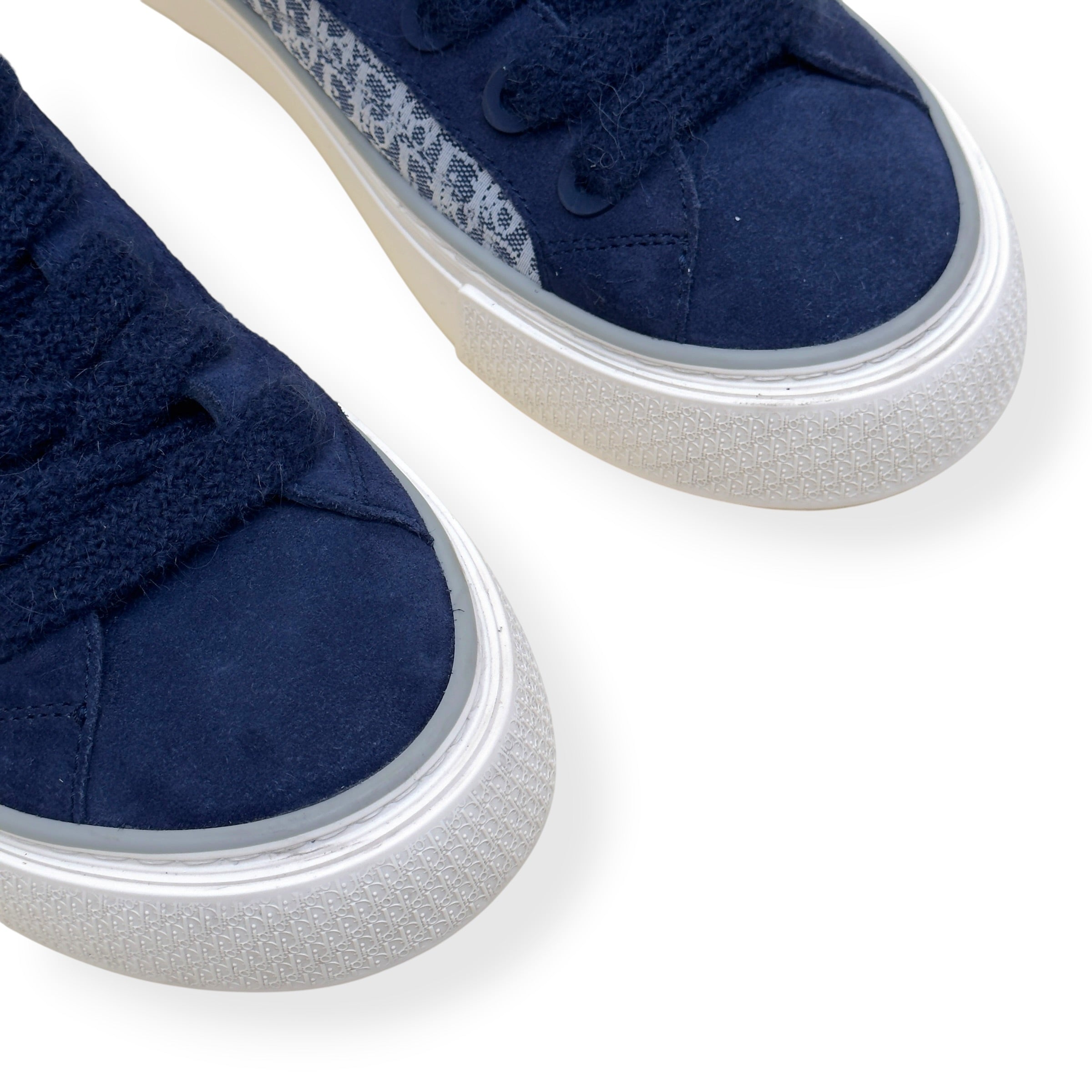 DIOR B33 LOW TOP OBLIQUE CANVAS SNEAKER BLUE 44 / UK10