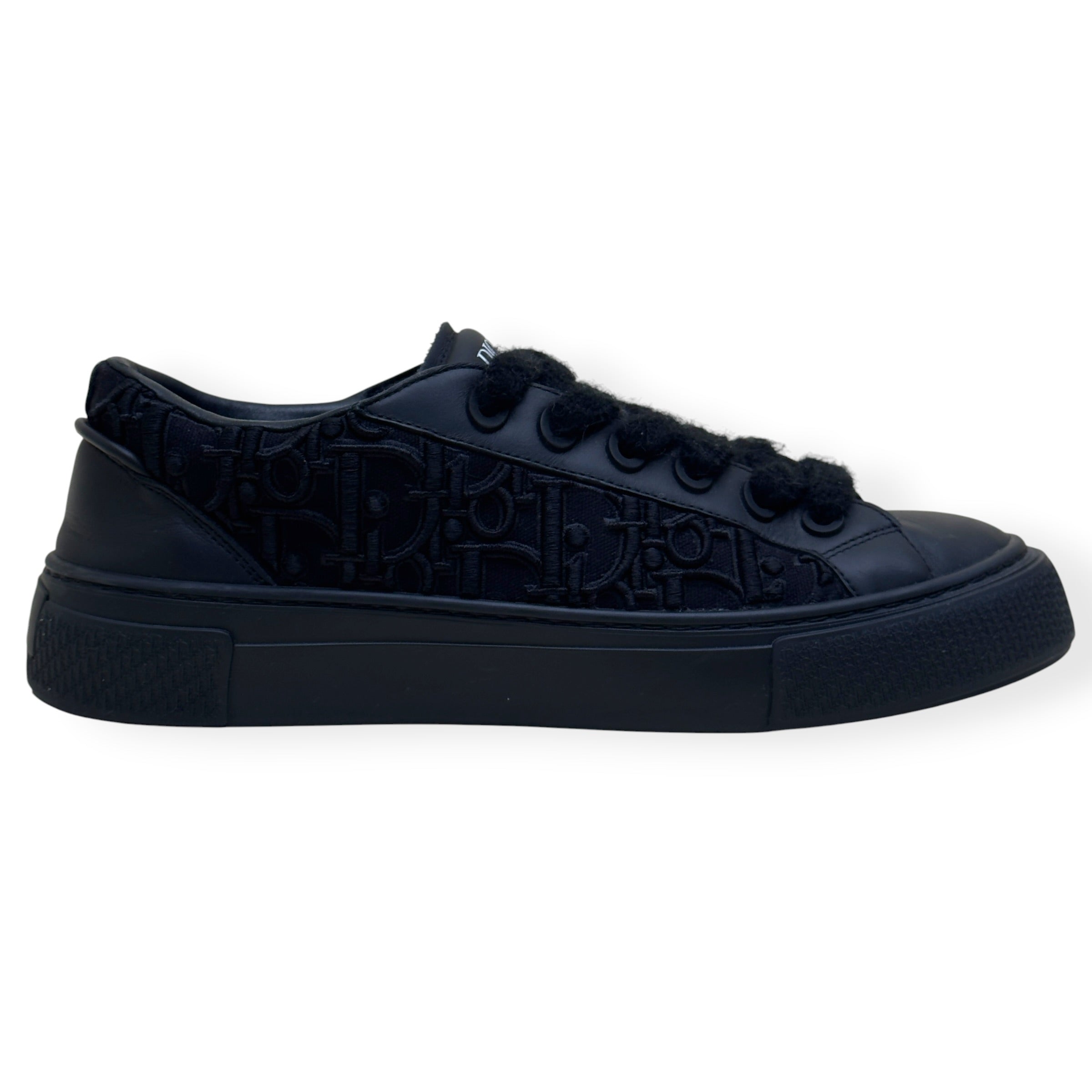 DIOR B33 LOW TOP OBLIQUE JACQUARD SNEAKER BLACK 45 / UK11