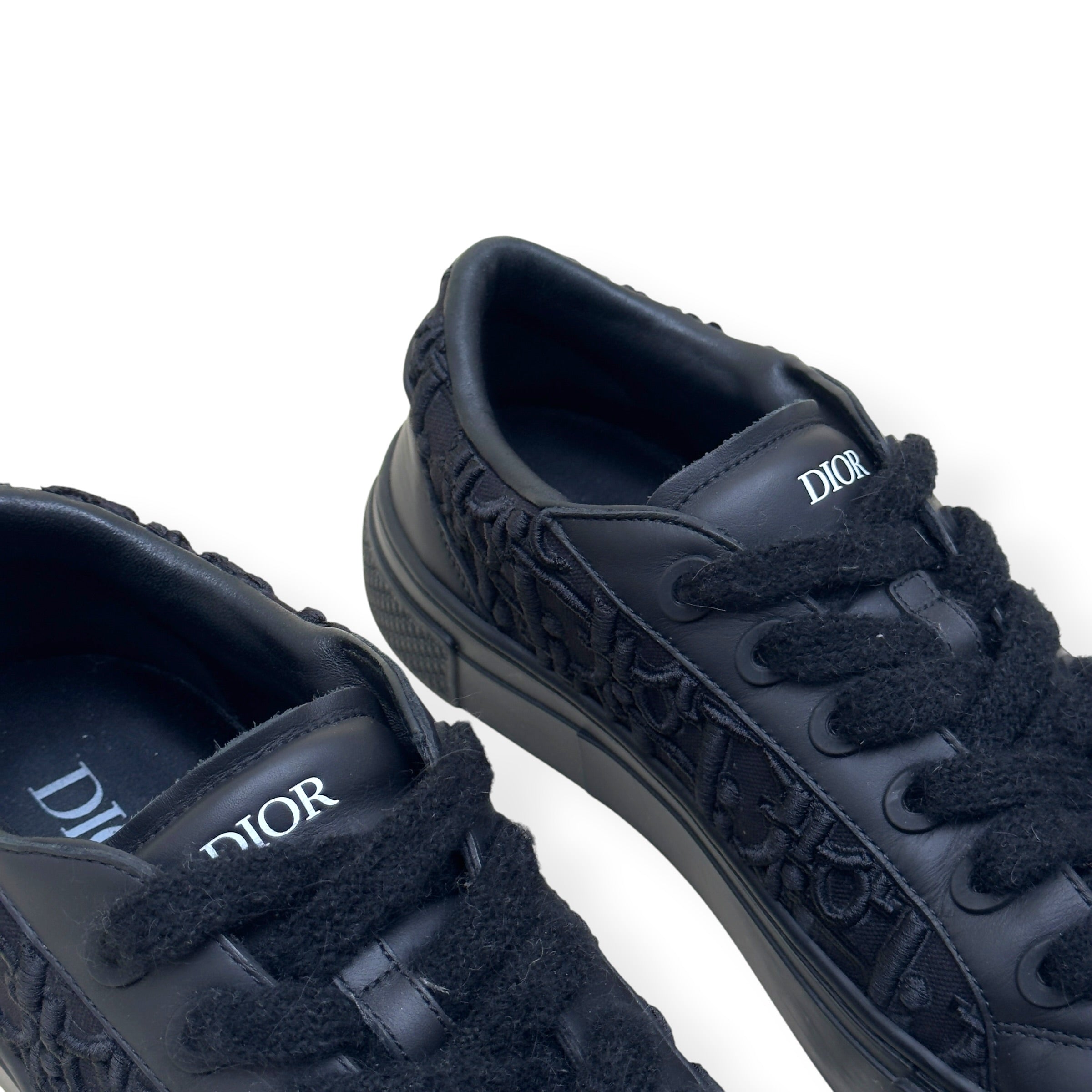 DIOR B33 LOW TOP OBLIQUE JACQUARD SNEAKER BLACK 45 / UK11