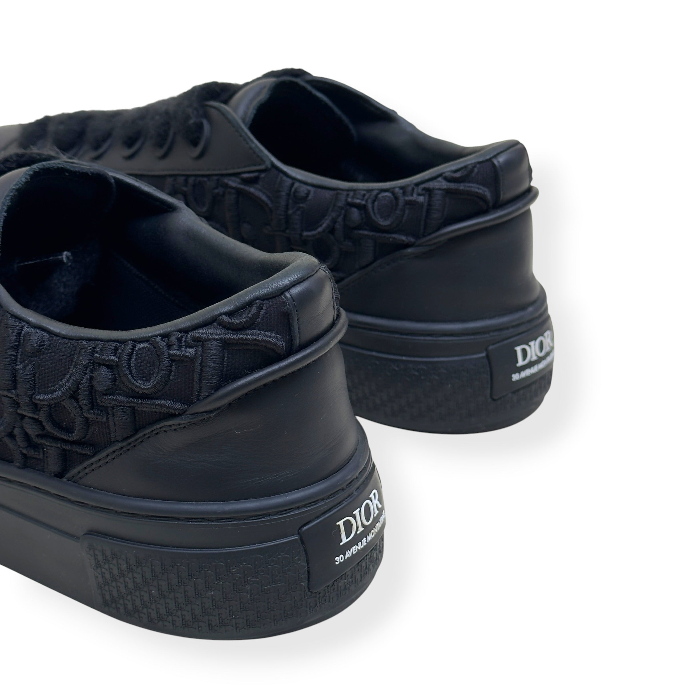 DIOR B33 LOW TOP OBLIQUE JACQUARD SNEAKER BLACK 45 / UK11