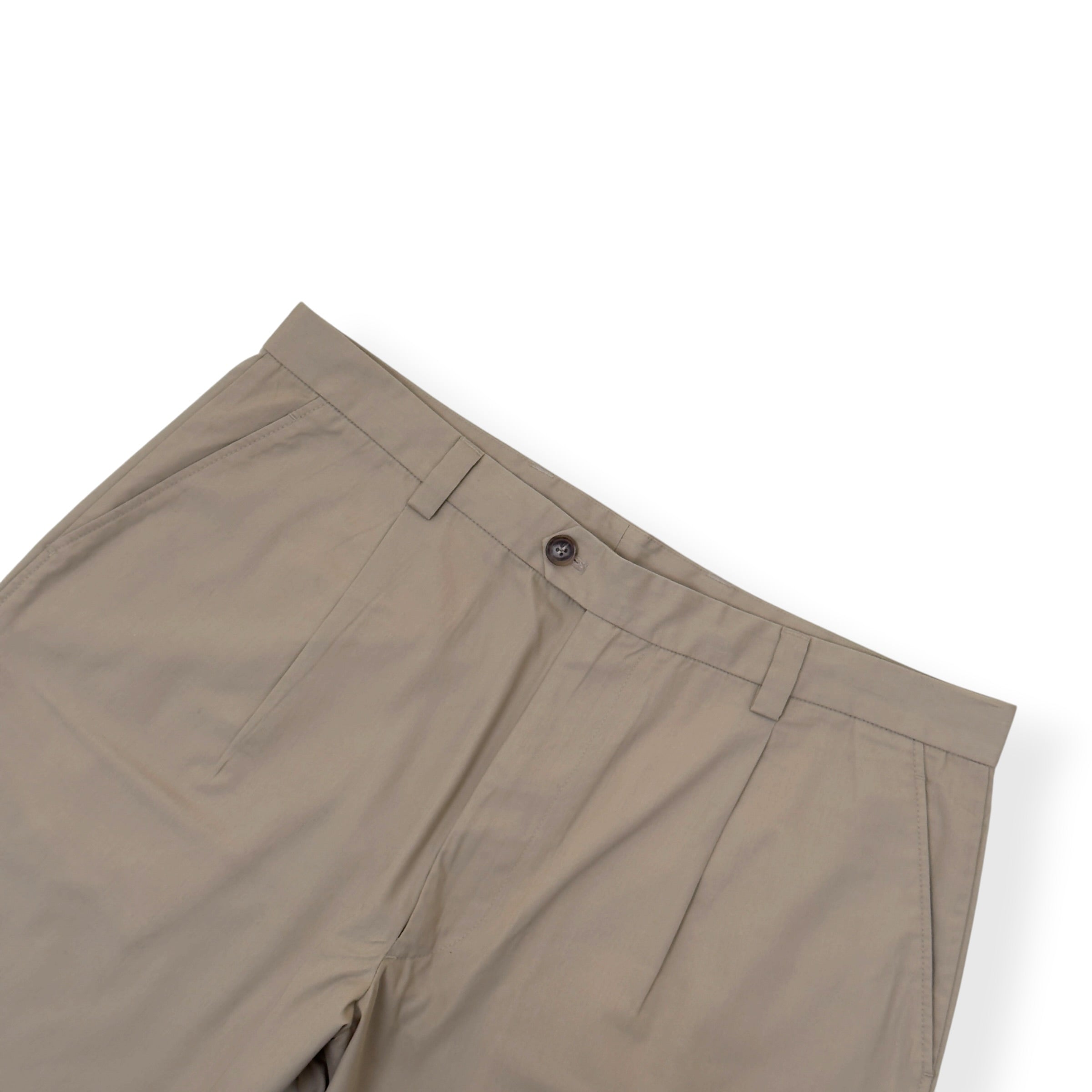 PRADA POPLIN BERMUDA SHORTS BEIGE 54 / L