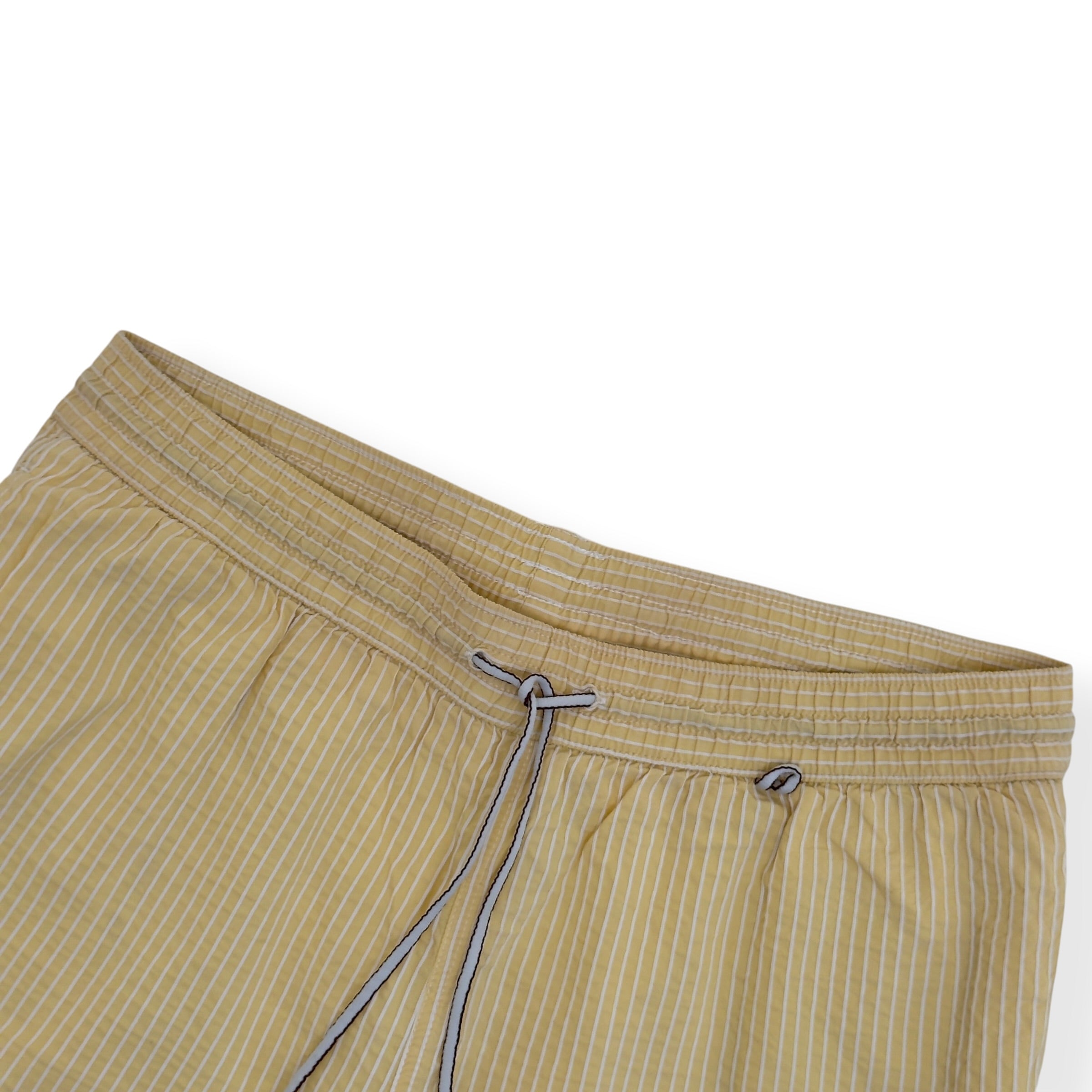 LORO PIANA STRIPED SWIM SHORTS YELLOW M