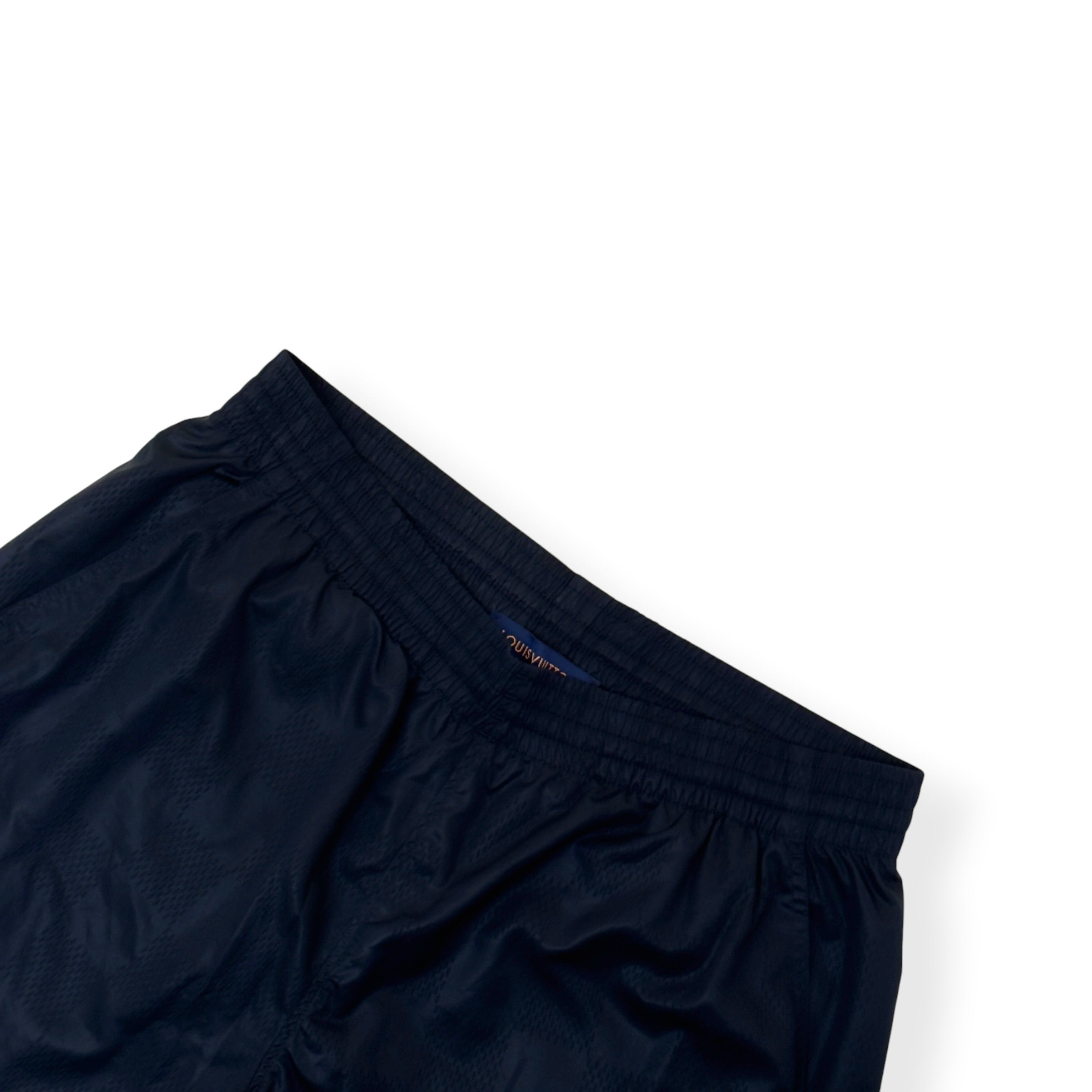 LOUIS VUITTON DAMIER NYLON SWIM SHORTS BLACK XL