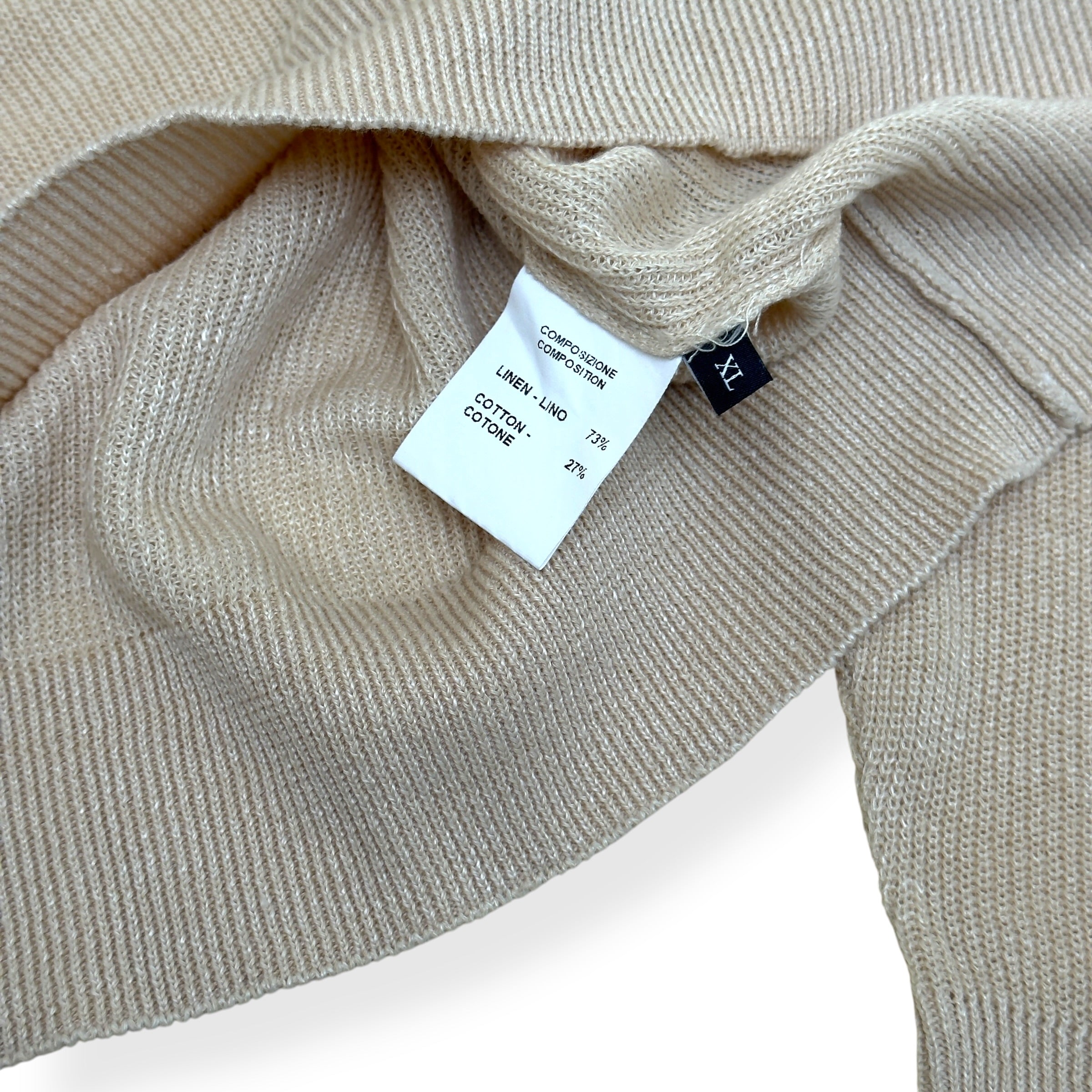 THOM SWEENEY SKIPPER POLO BEIGE XL