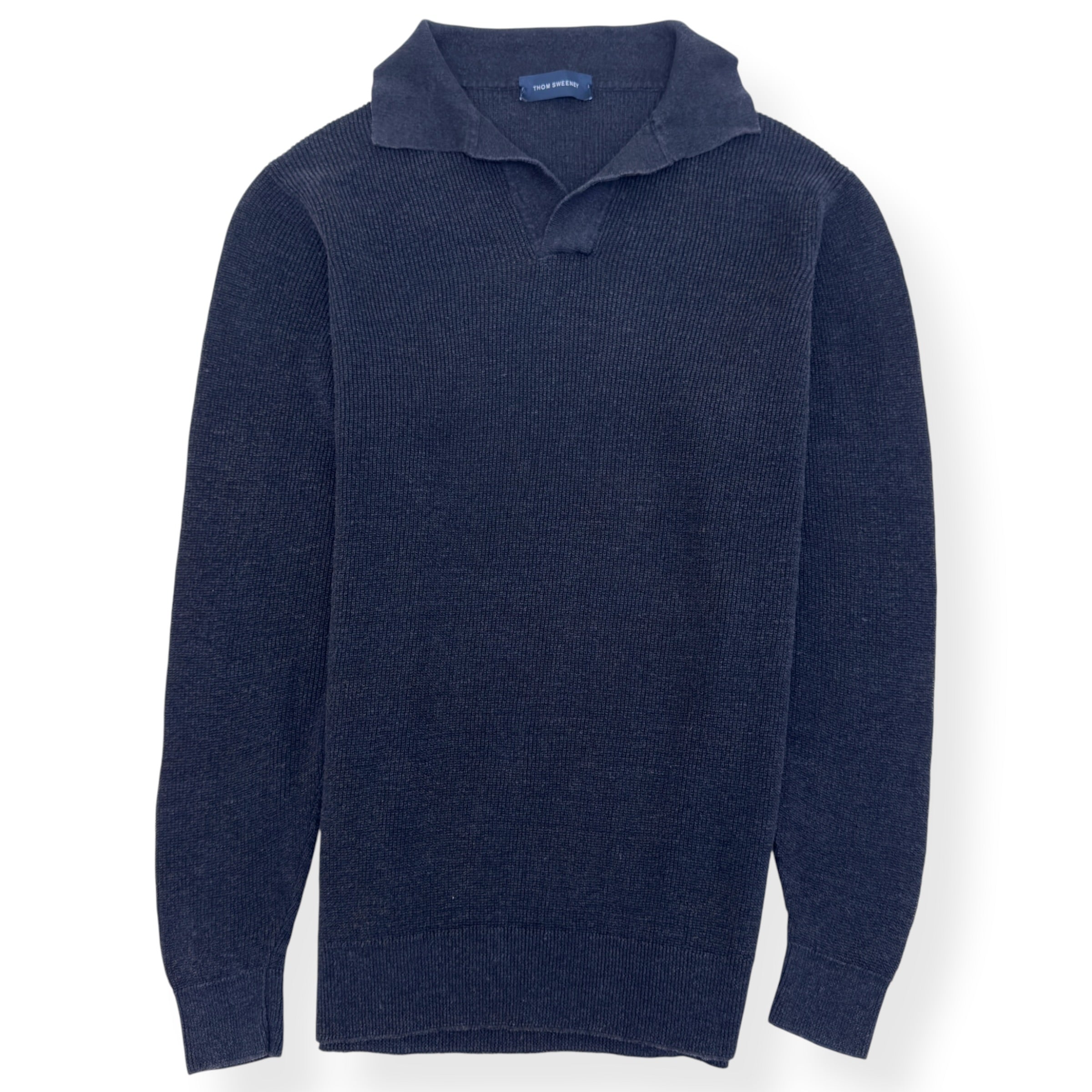 THOM SWEENEY SKIPPER POLO CHARCOAL L