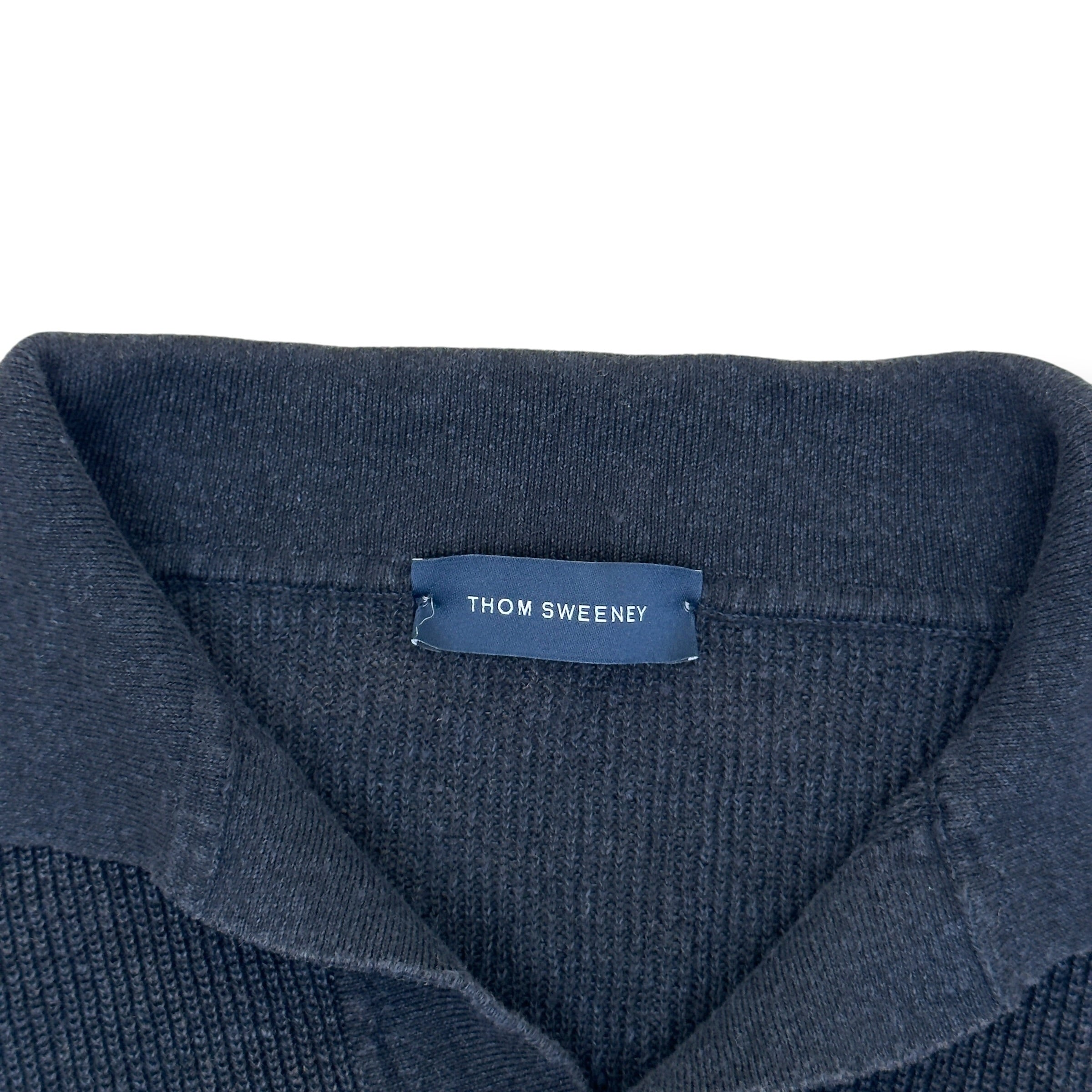 THOM SWEENEY SKIPPER POLO CHARCOAL L