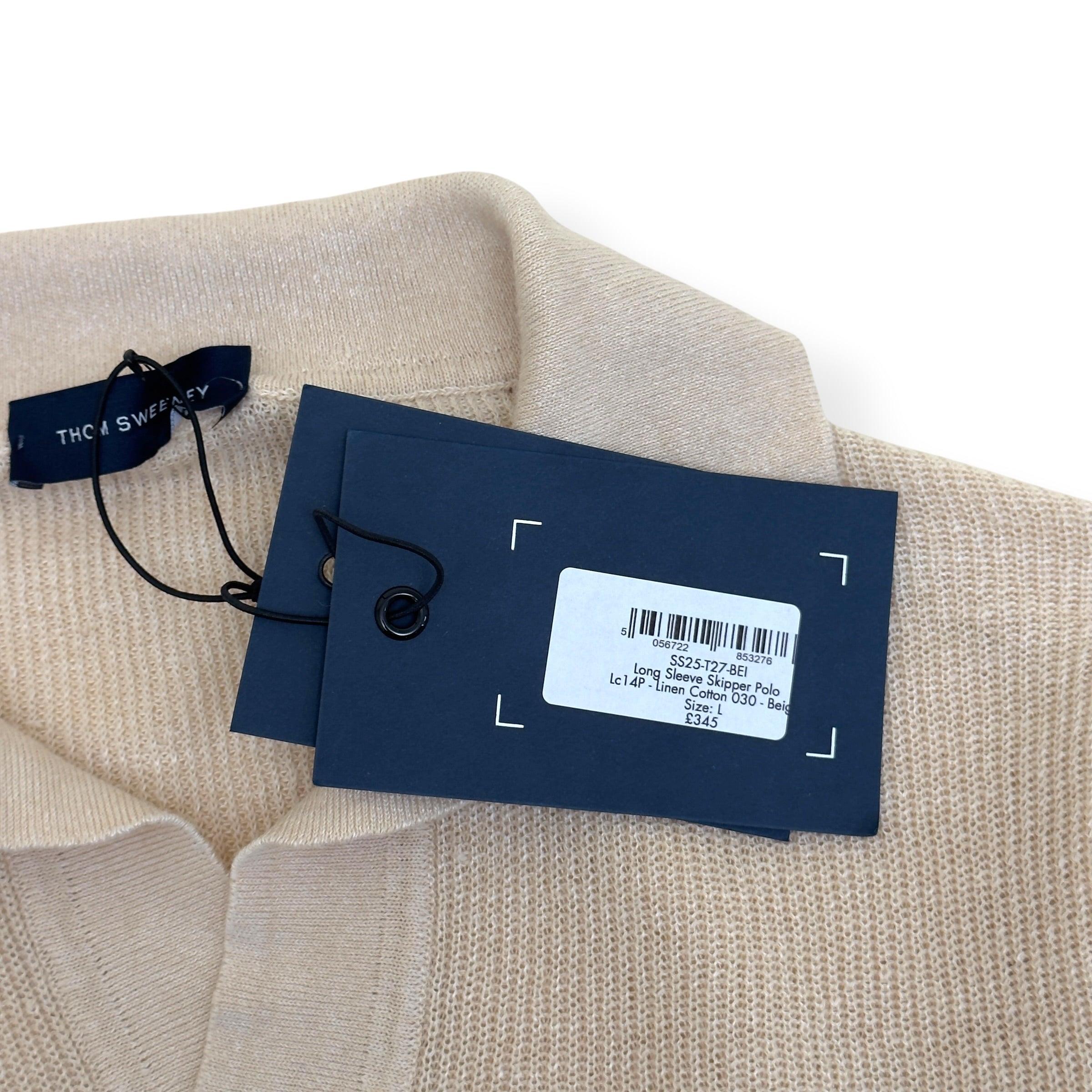 THOM SWEENEY SKIPPER POLO BEIGE L
