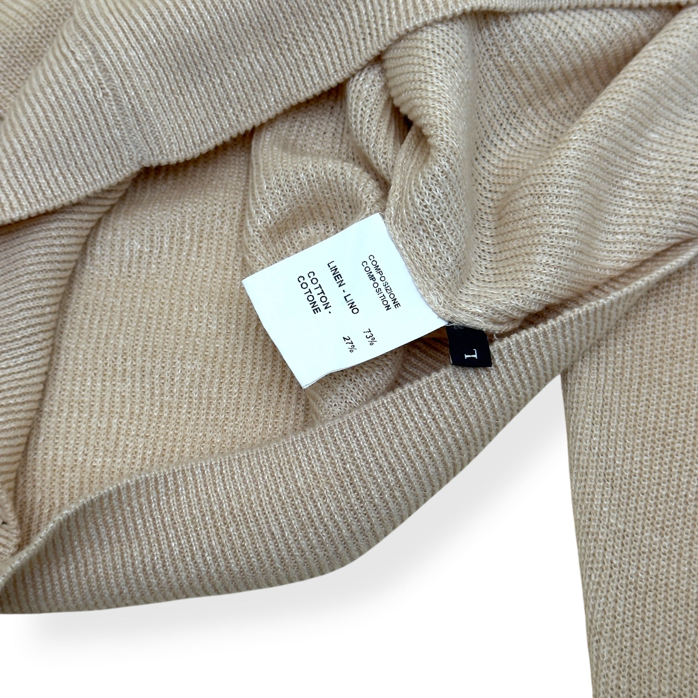 THOM SWEENEY SKIPPER POLO BEIGE L