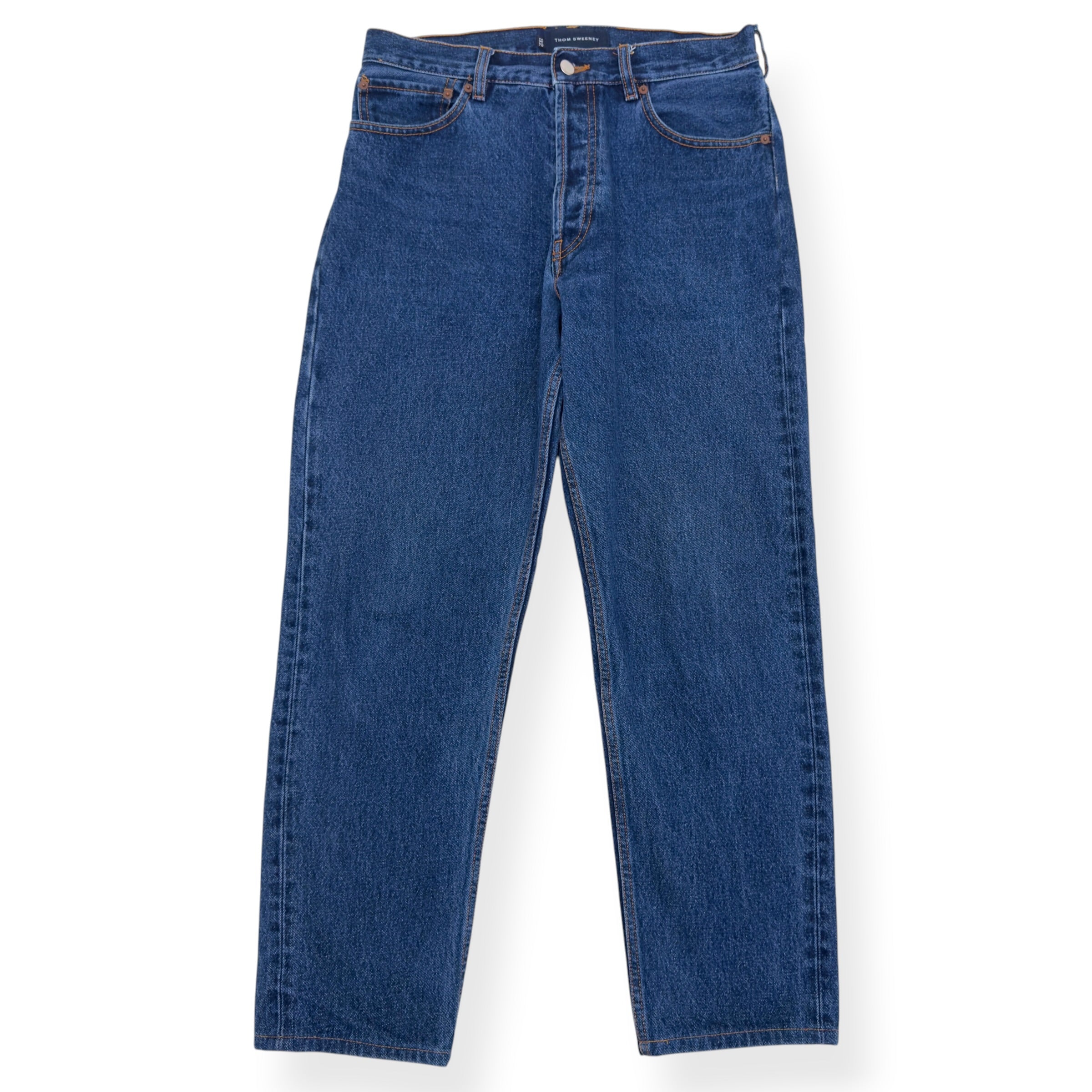 THOM SWEENEY DENIM EASY FIT JEANS BLUE 32 / M