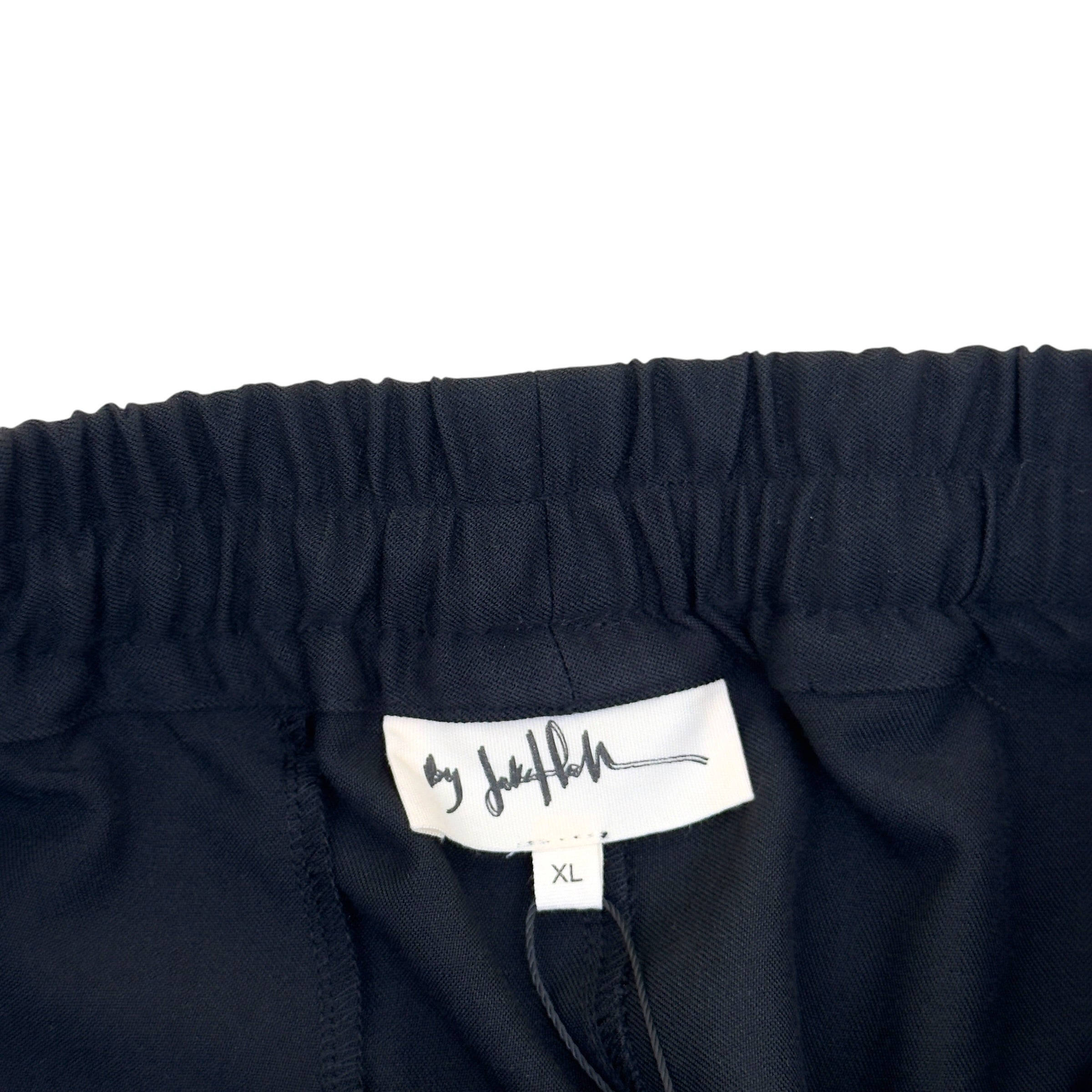 BY JAKE HALL PLEATED TROUSERS BLACK XL