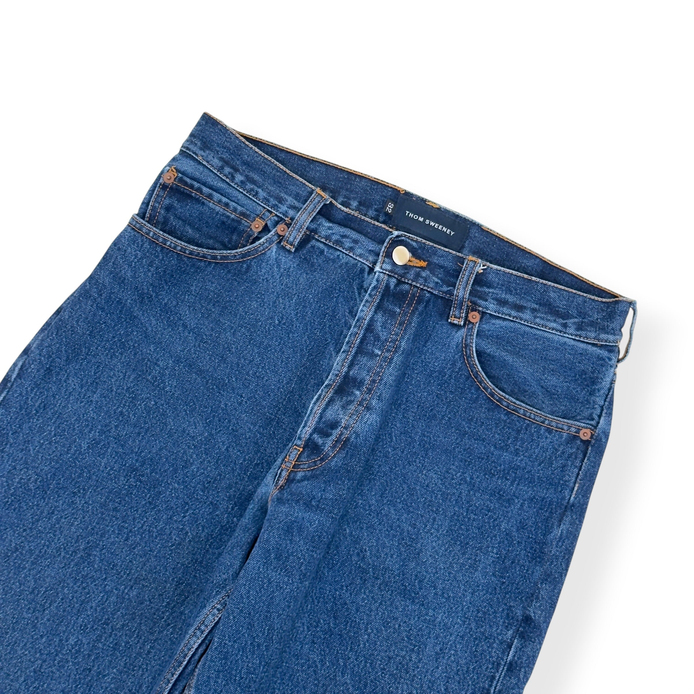 THOM SWEENEY DENIM EASY FIT JEANS BLUE 32 / M