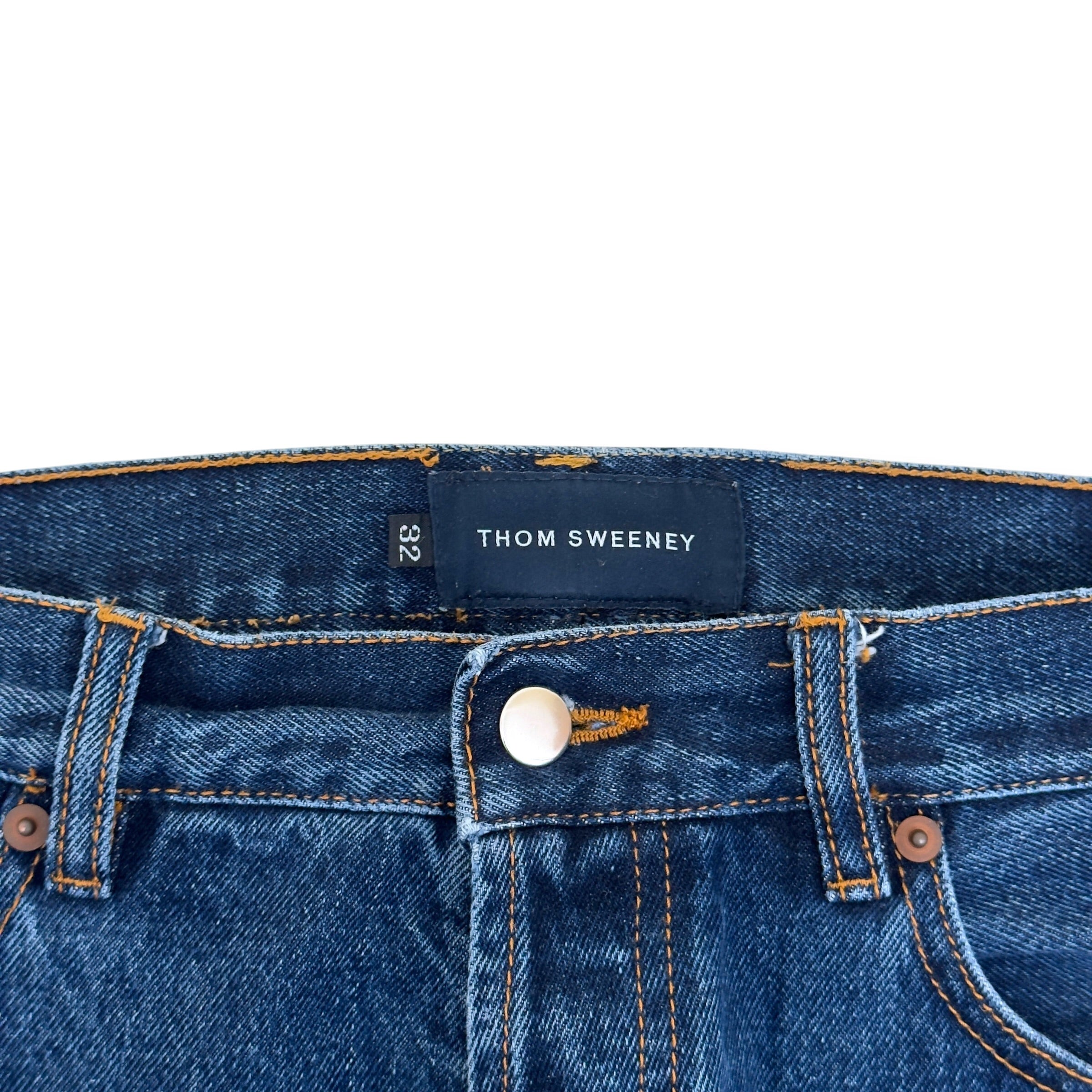 THOM SWEENEY DENIM EASY FIT JEANS BLUE 32 / M