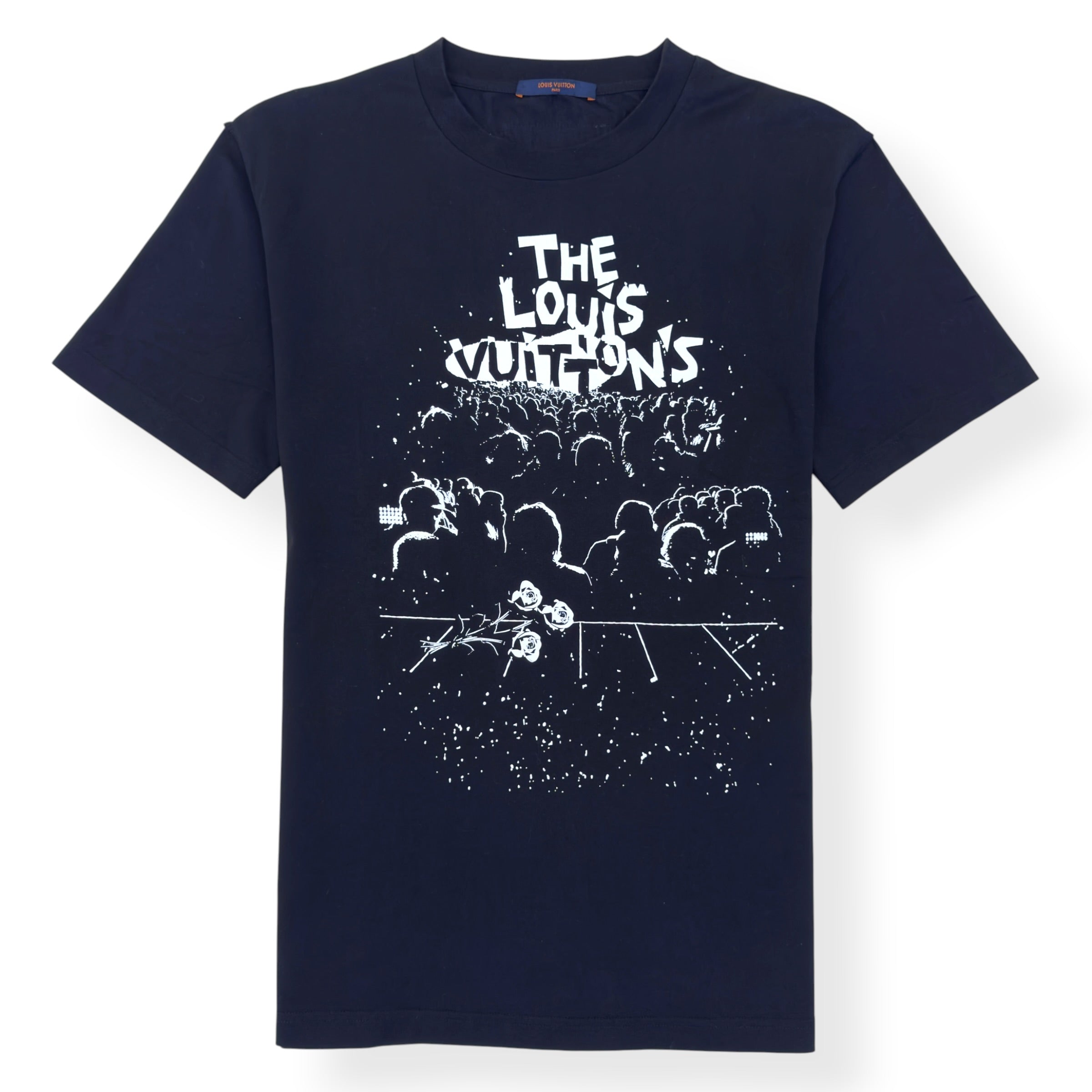 LOUIS VUITTON LV CONCERT PRINT T-SHIRT BLACK / WHITE L