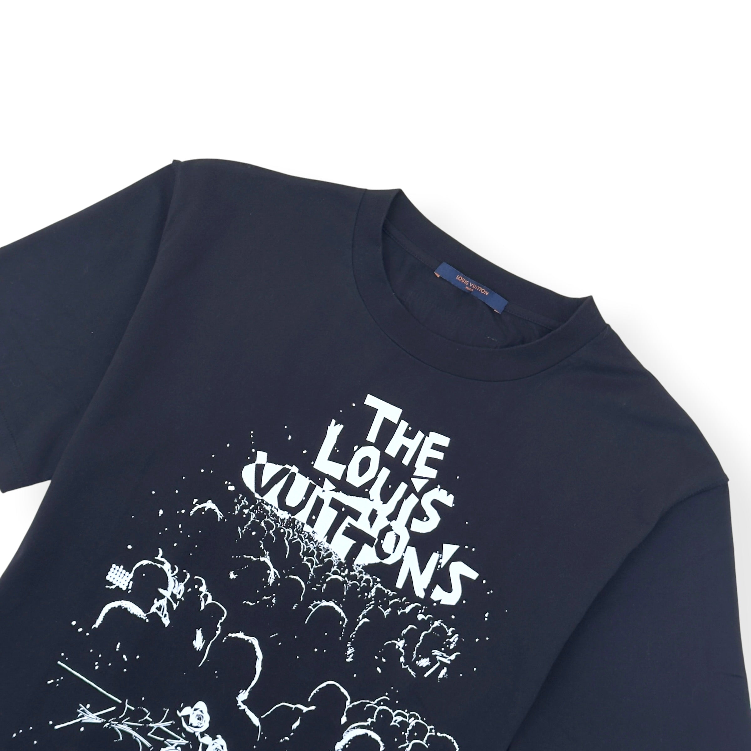 LOUIS VUITTON LV CONCERT PRINT T-SHIRT BLACK / WHITE L