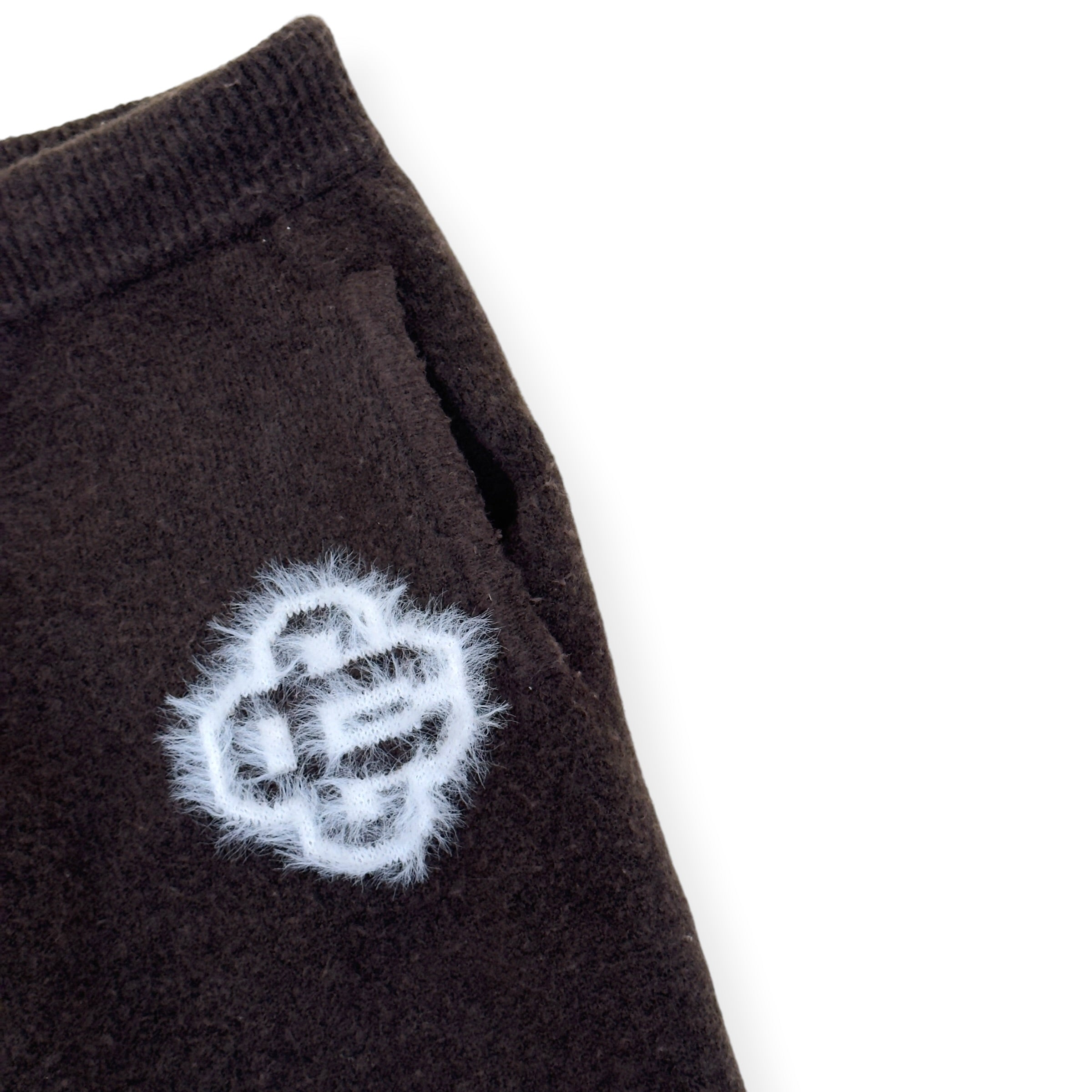 THE COUTURE CLUB FLUFFY JOGGERS BROWN XL