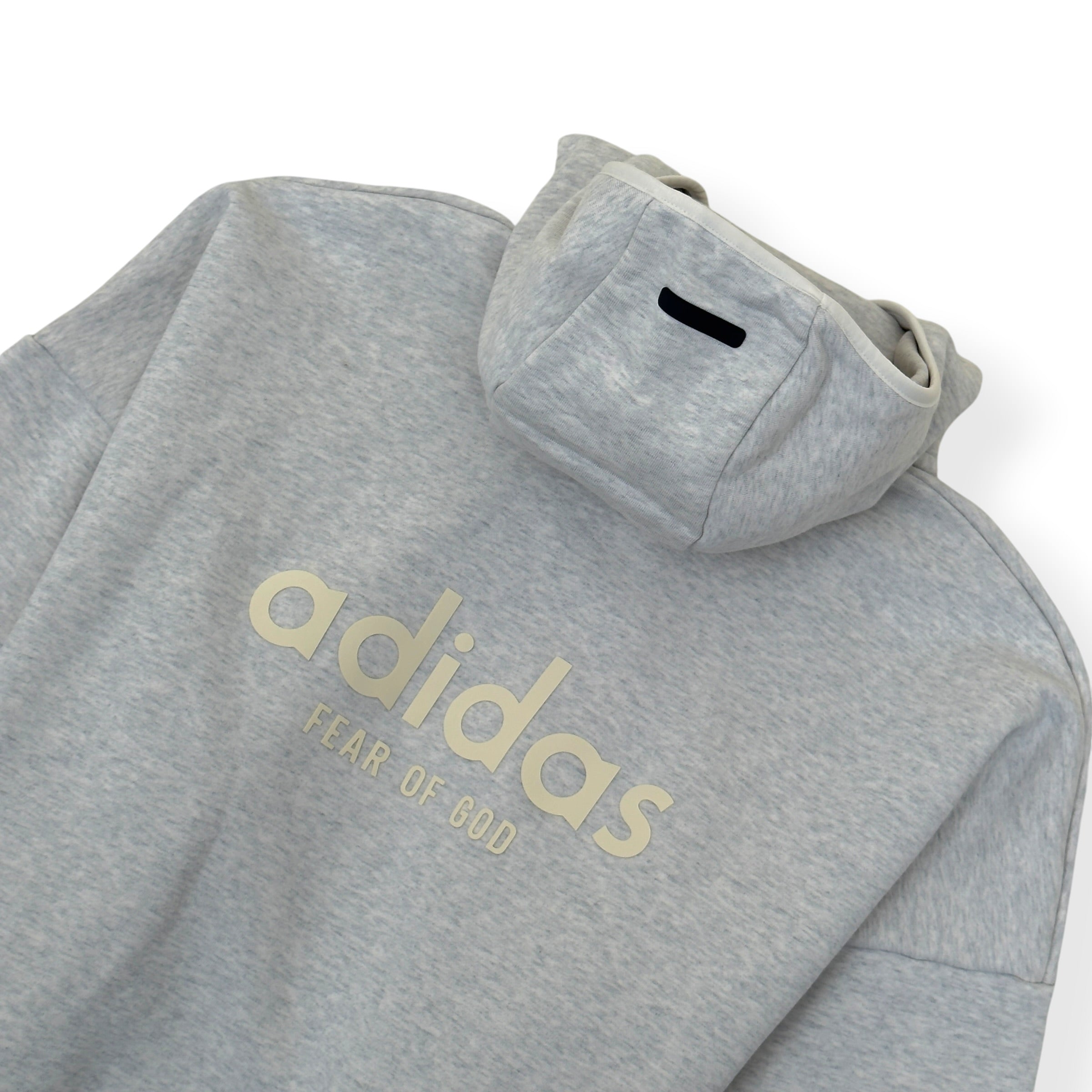 FEAR OF GOD X ADIDAS ATHLETIC HOODIE LIGHT GREY L