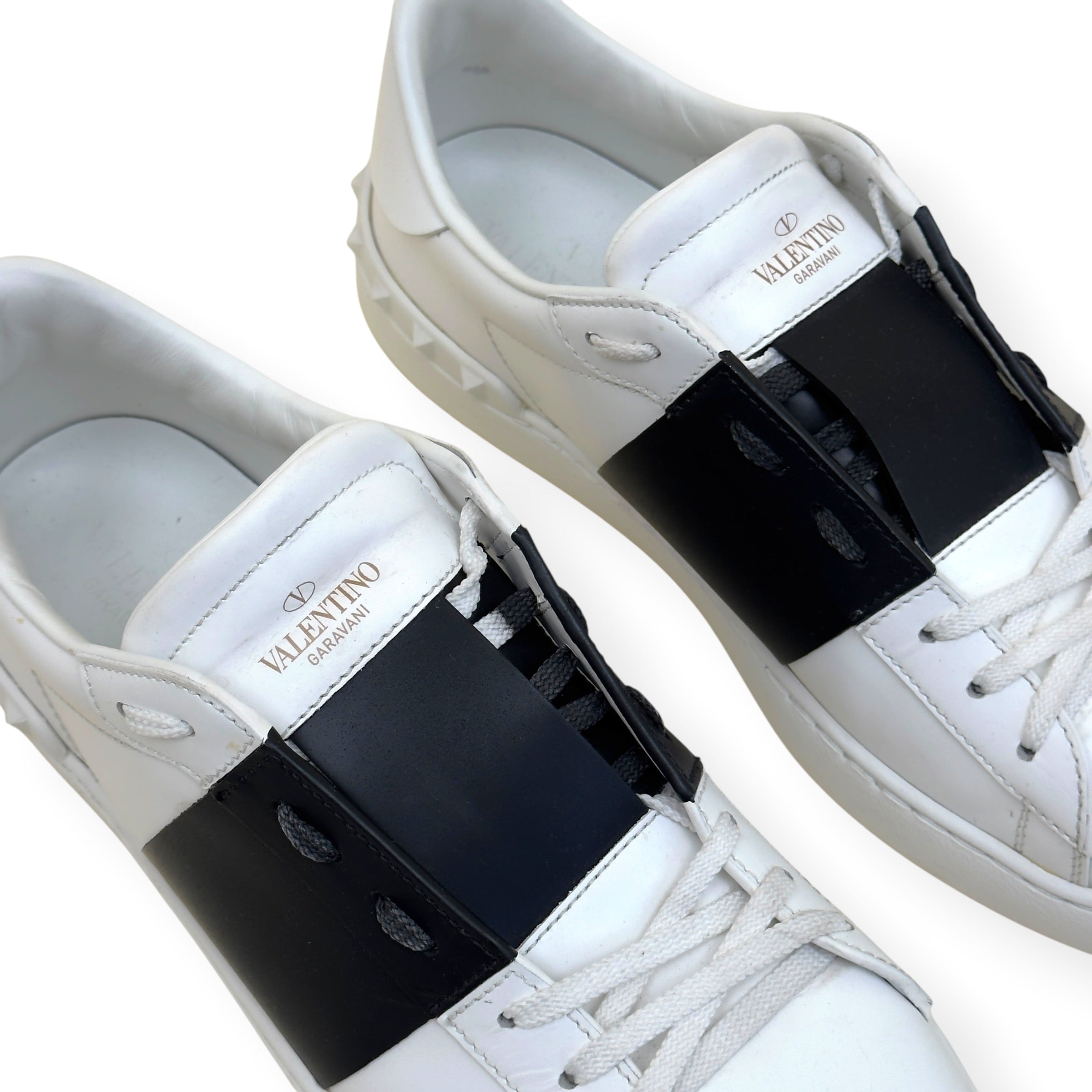 VALENTINO GARAVANI OPEN SNEAKER SNEAKER WHITE / BLACK 44.5 / UK10.5