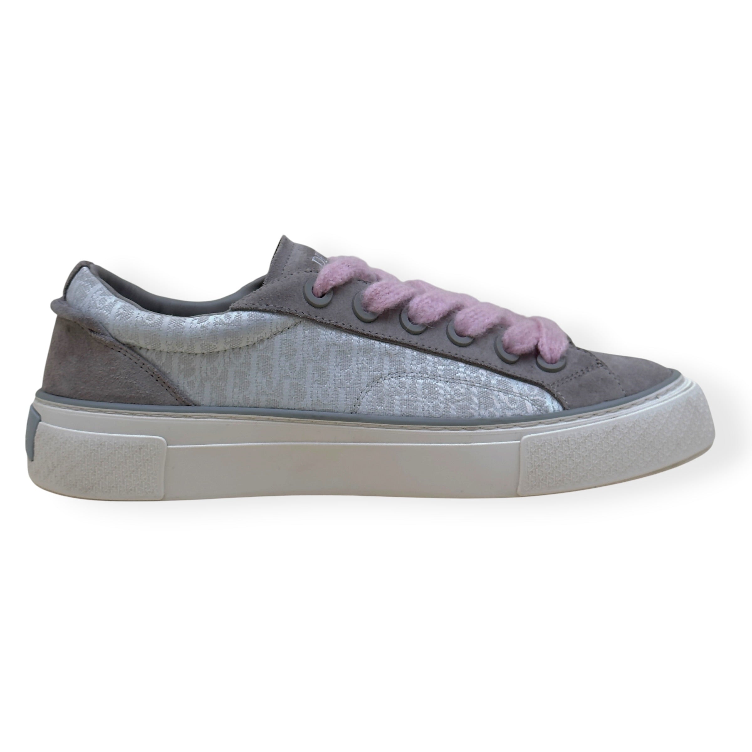 DIOR B33 OBLIQUE SNEAKER GREY / PINK 44 / UK10