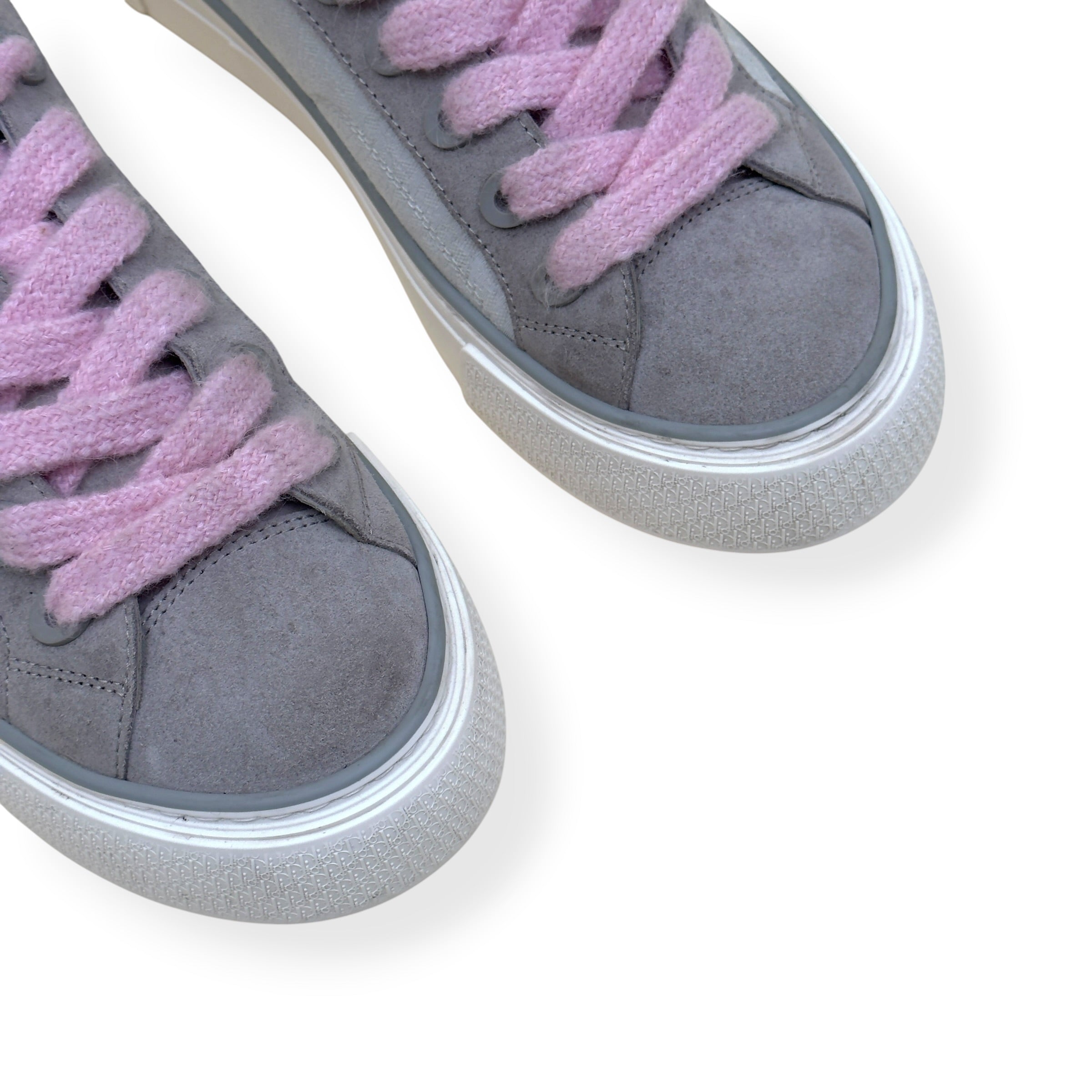 DIOR B33 OBLIQUE SNEAKER GREY / PINK 44 / UK10