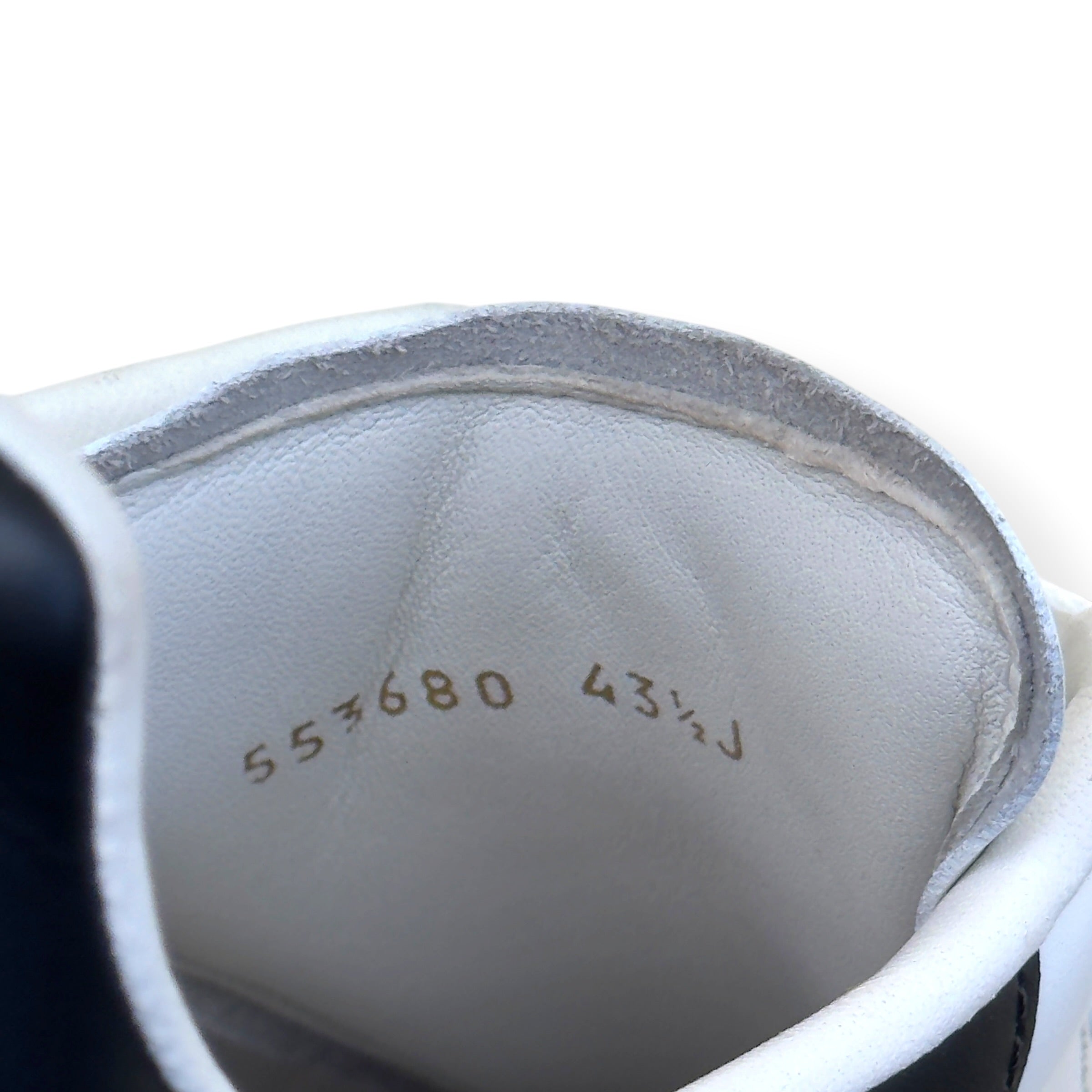 ALEXANDER MCQUEEN OVERSIZED LEATHER SNEAKER WHITE / BLACK 43.5 / UK9.5