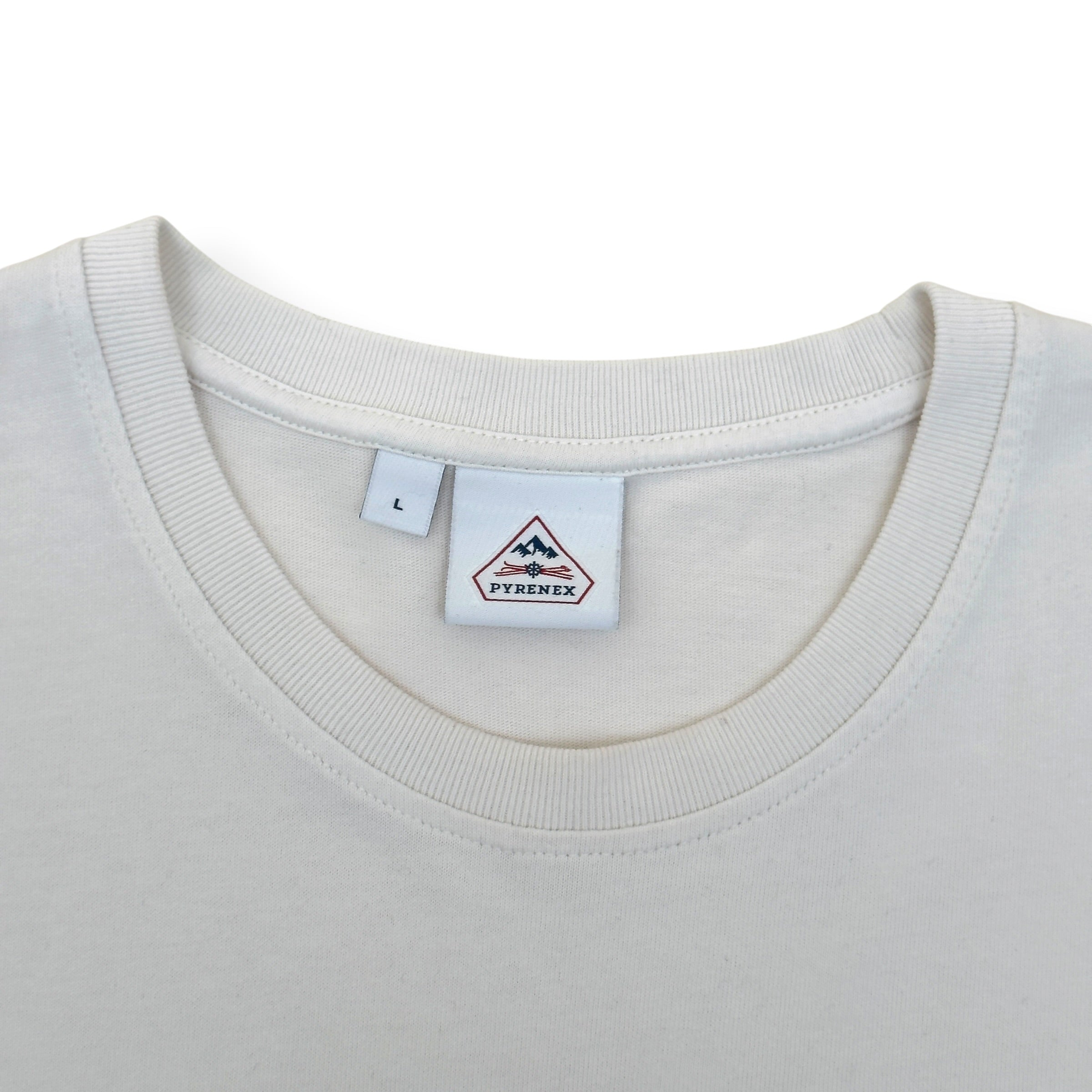 PYRENEX ECHO COTTON LOGO T-SHIRT MILK L