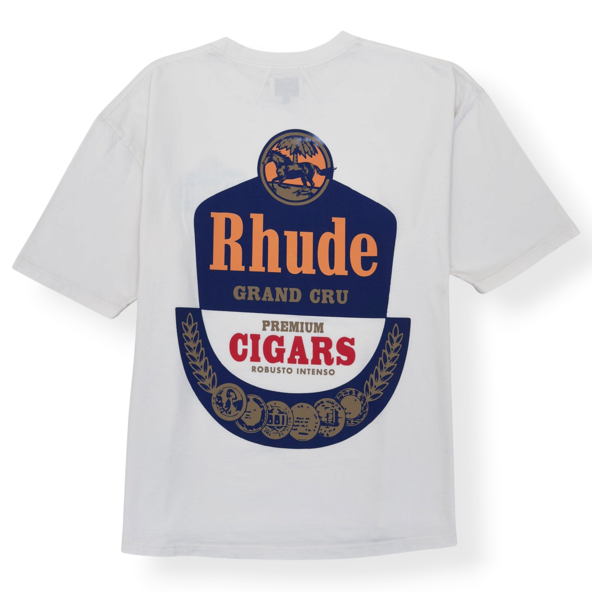 RHUDE GRAND CRU T-SHIRT VINTAGE WHITE XL