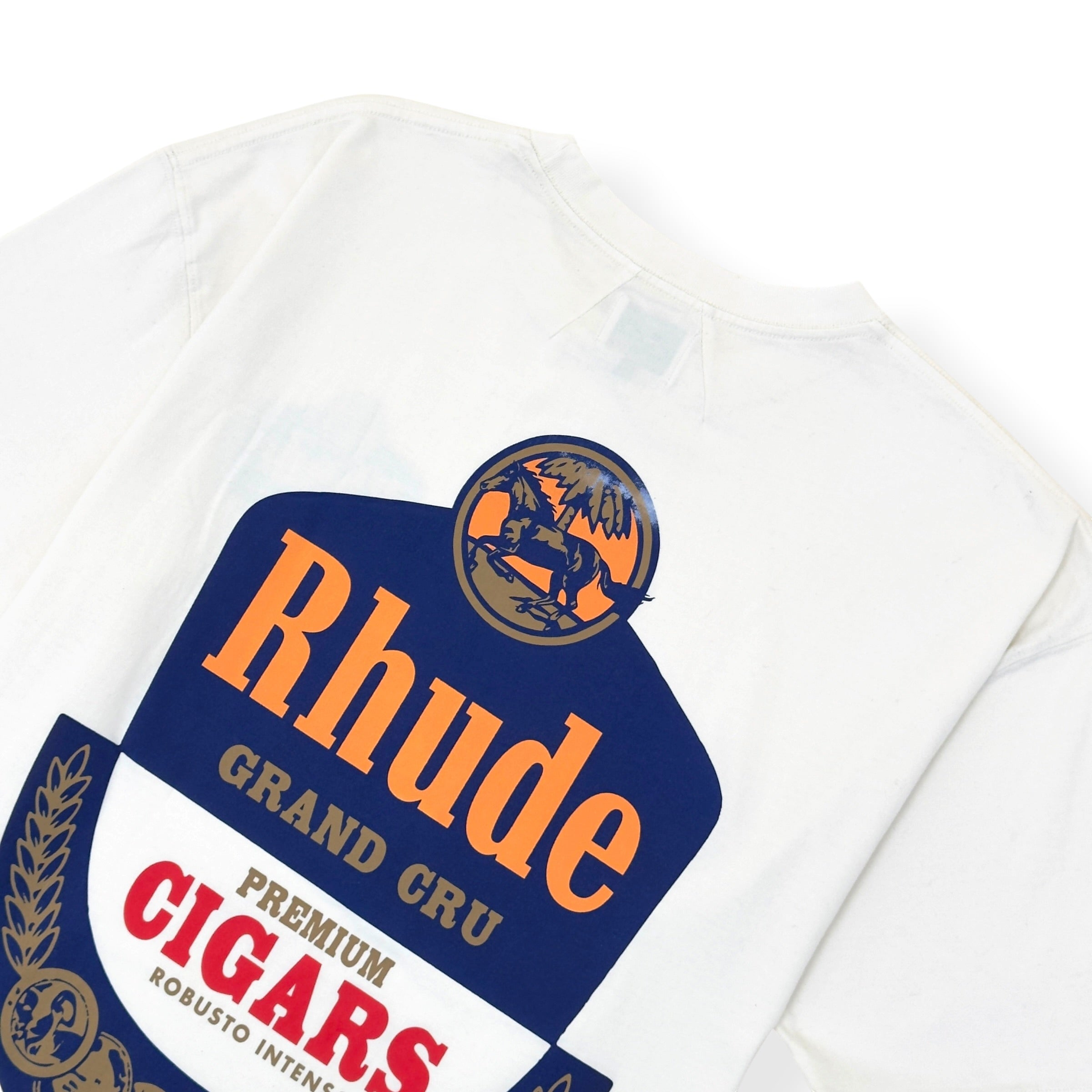 RHUDE GRAND CRU T-SHIRT VINTAGE WHITE XL