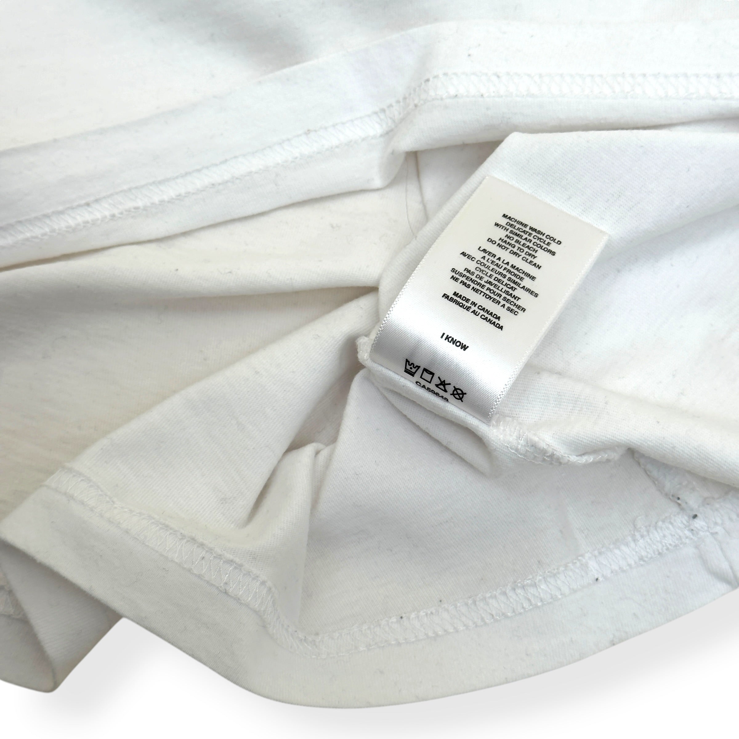 DIME BLOCK FONT T-SHIRT WHITE L