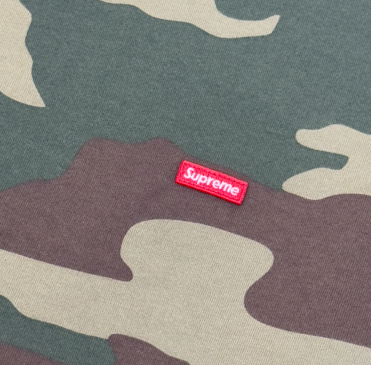 SUPREME BOX LOGO T-SHIRT WOODLAND CAMO L