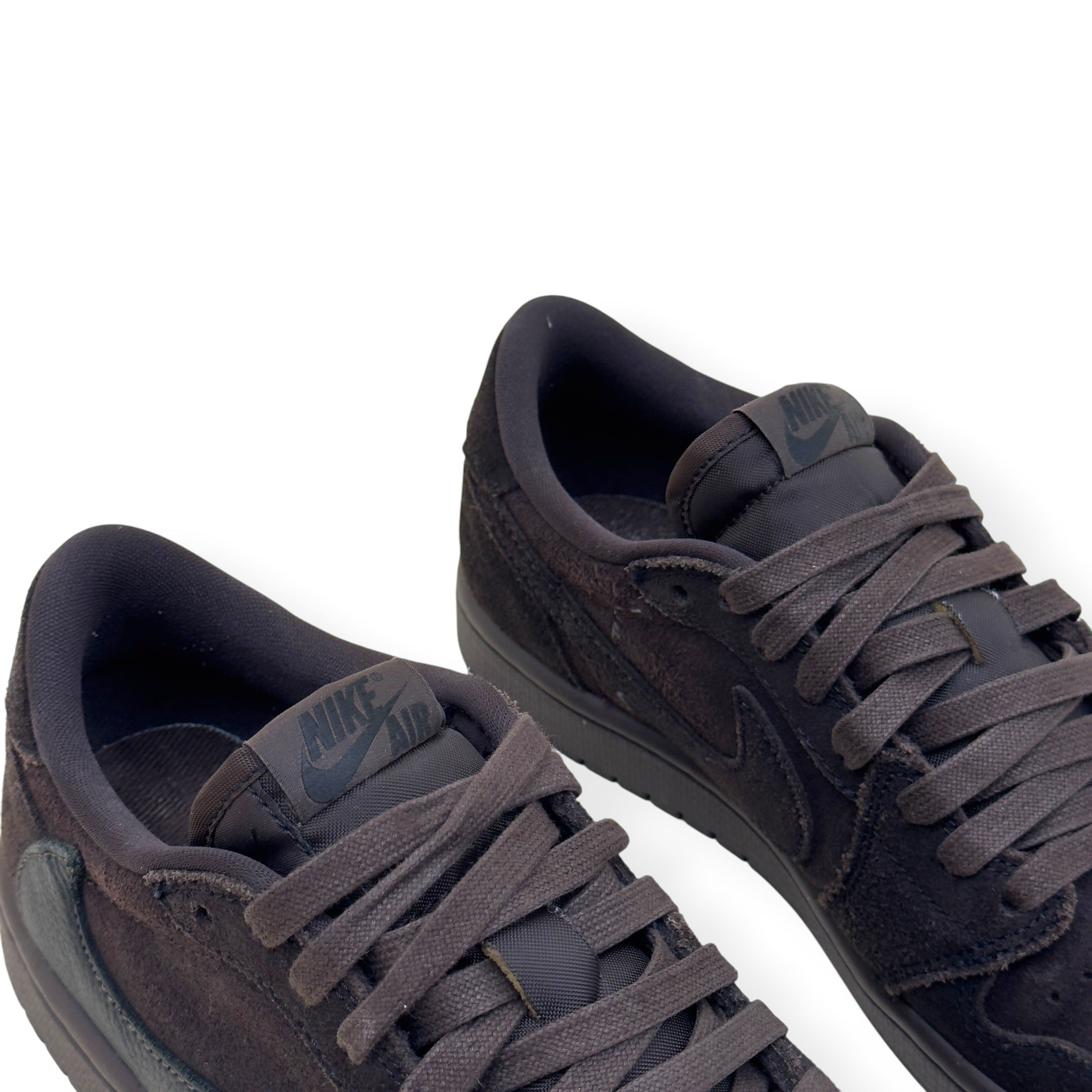 NIKE X TRAVIS SCOTT AIR JORDAN 1 RETRO LOW SNEAKER VELVET BROWN UK6