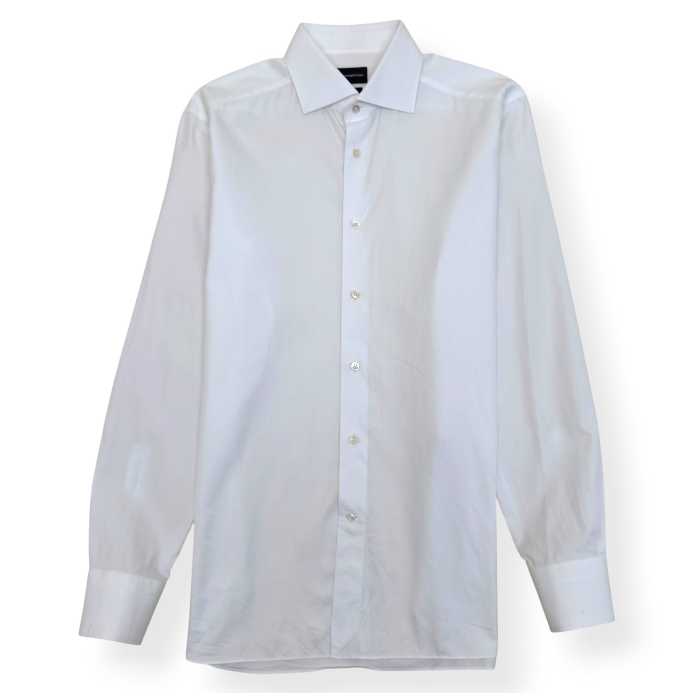 ZEGNA TROFEO SHIRT WHITE M