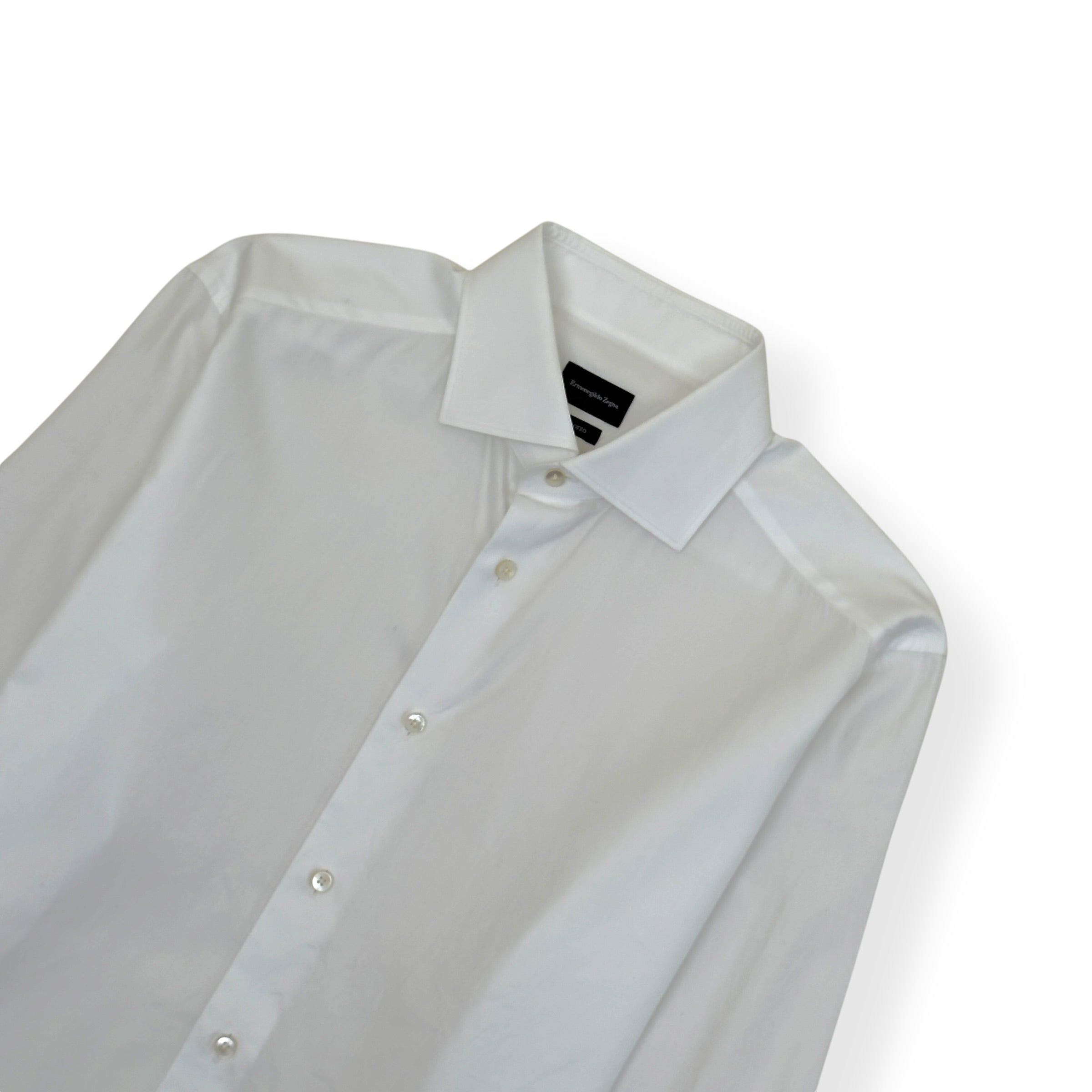 ZEGNA TROFEO SHIRT WHITE M