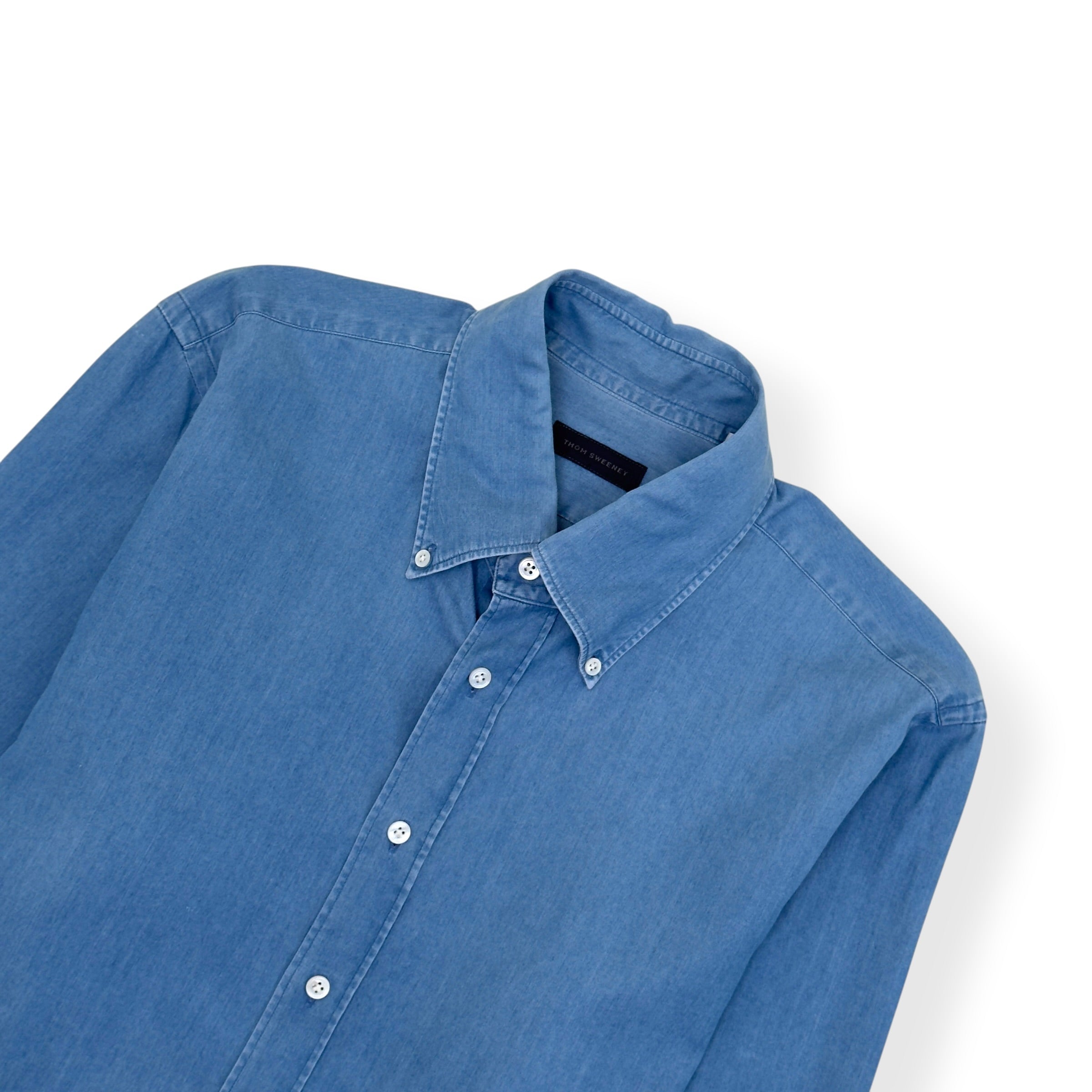 THOM SWEENEY COTTON SHIRT BLUE 17” / XL