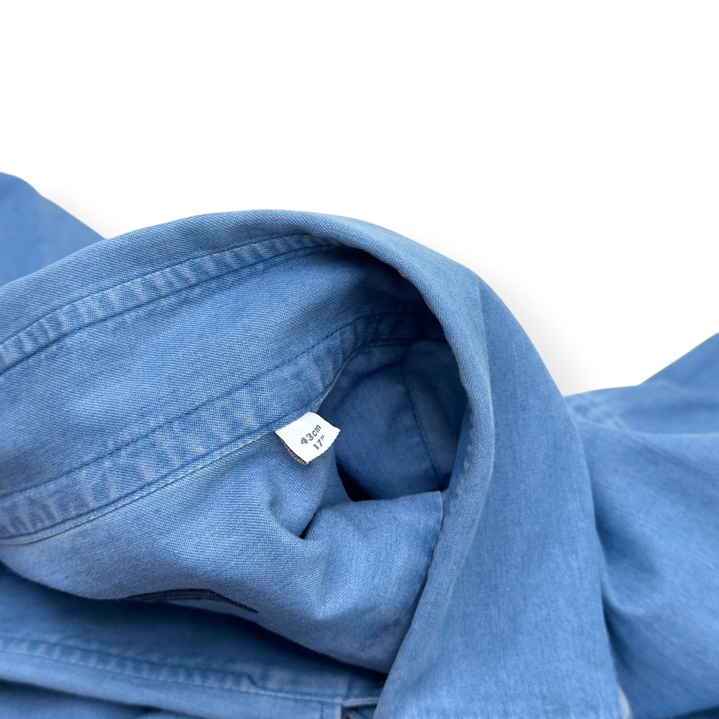 THOM SWEENEY COTTON SHIRT BLUE 17” / XL