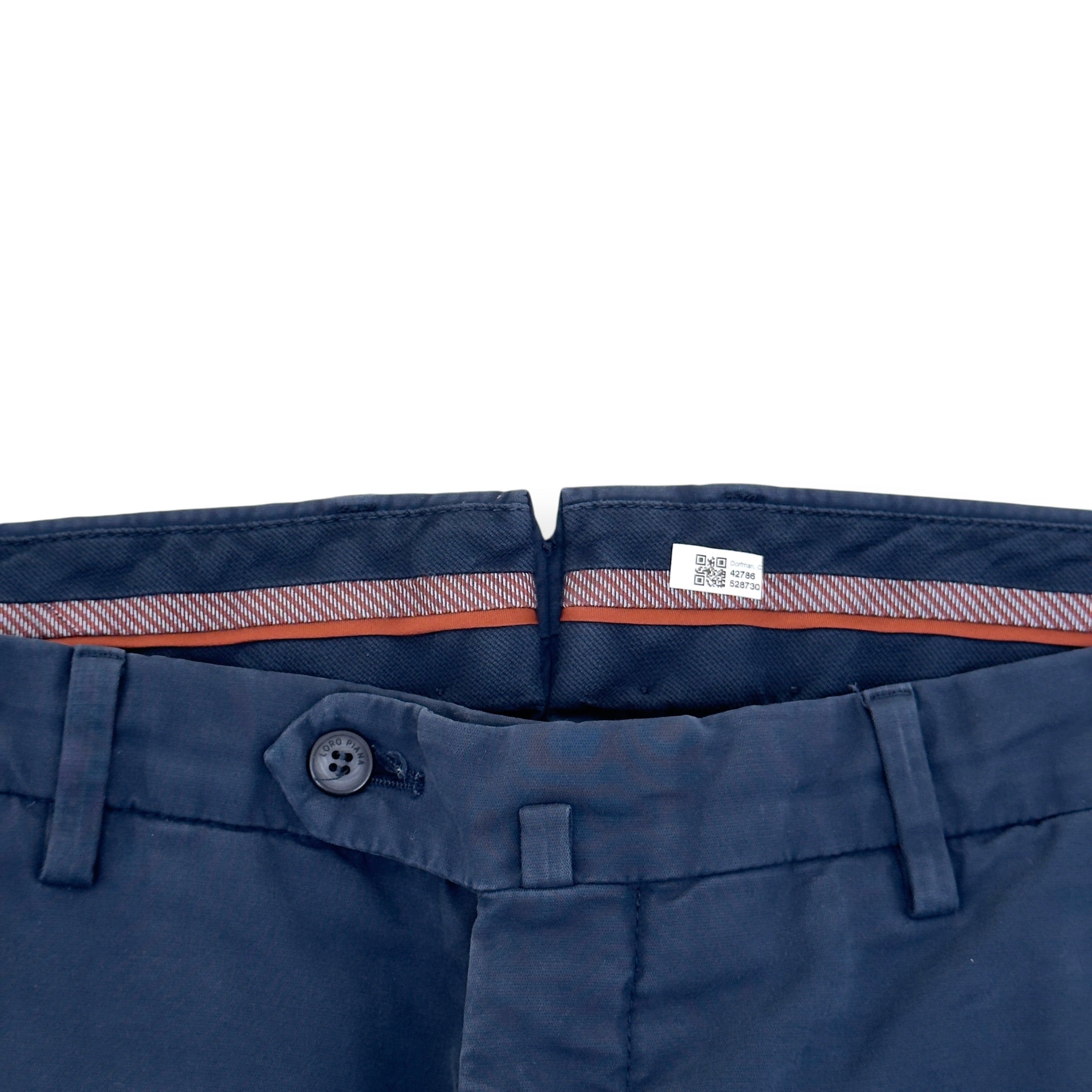 LORO PIANA CHINO TROUSER NAVY 50 / L