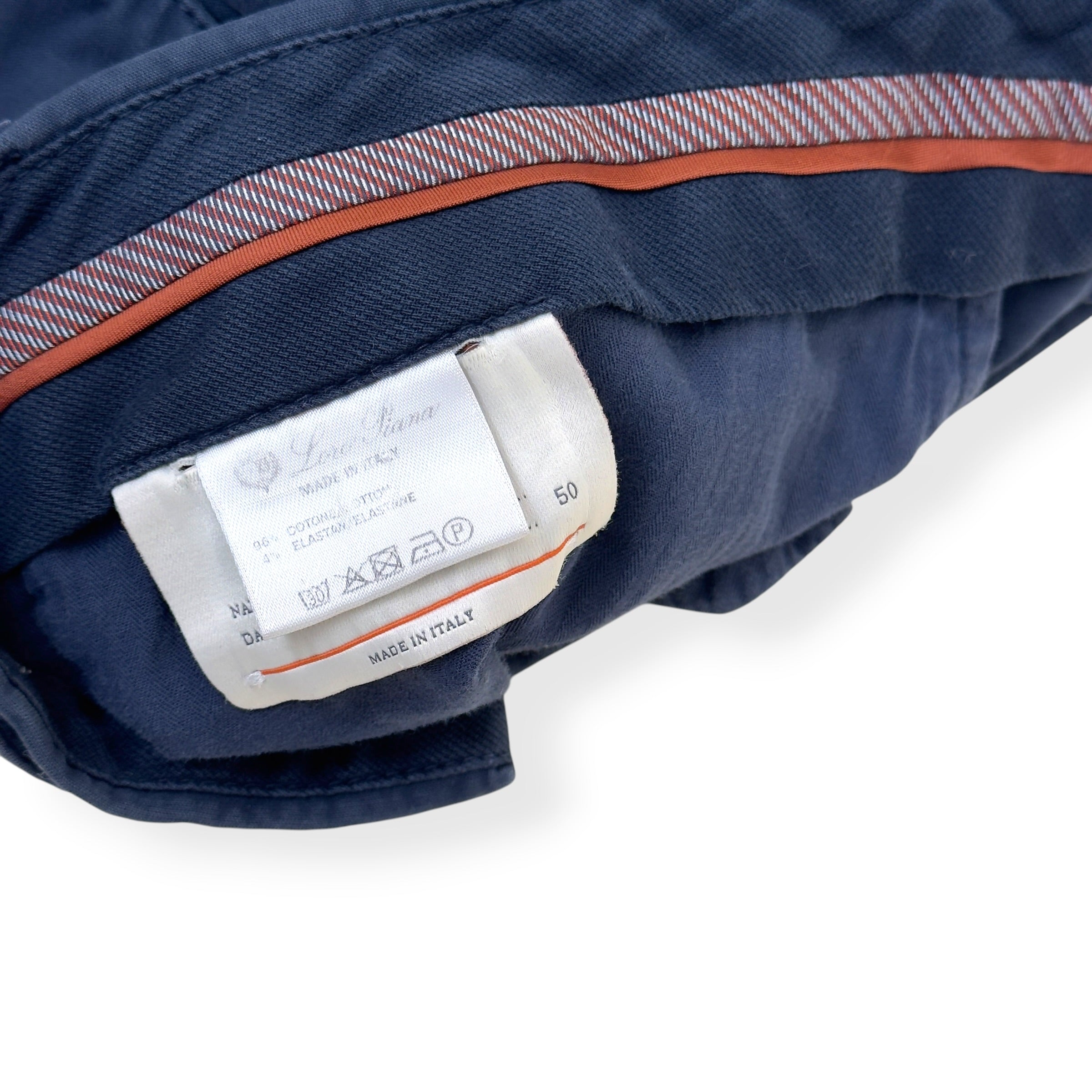 LORO PIANA CHINO TROUSER NAVY 50 / L