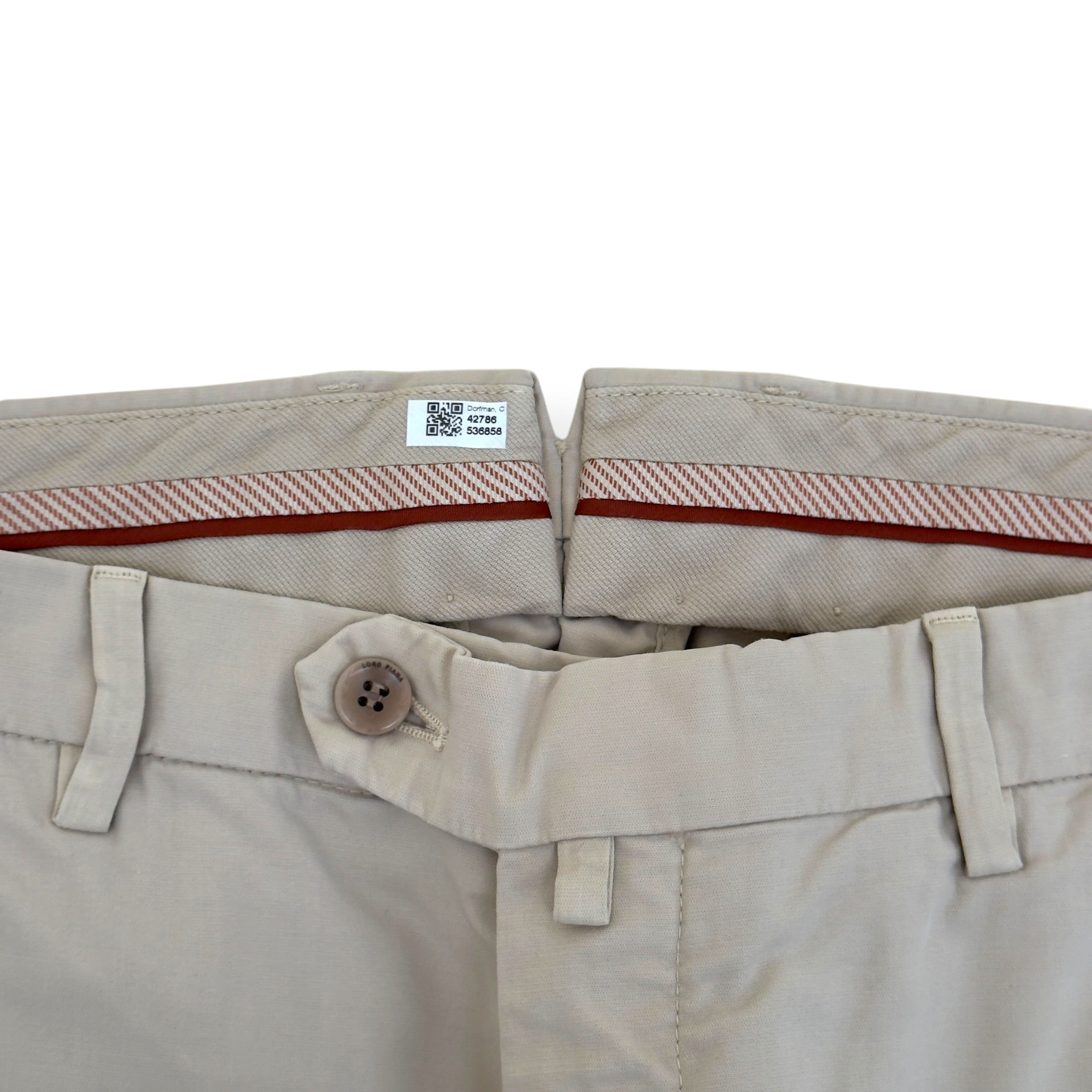 LORO PIANA CHINO TROUSER STONE 50 / L